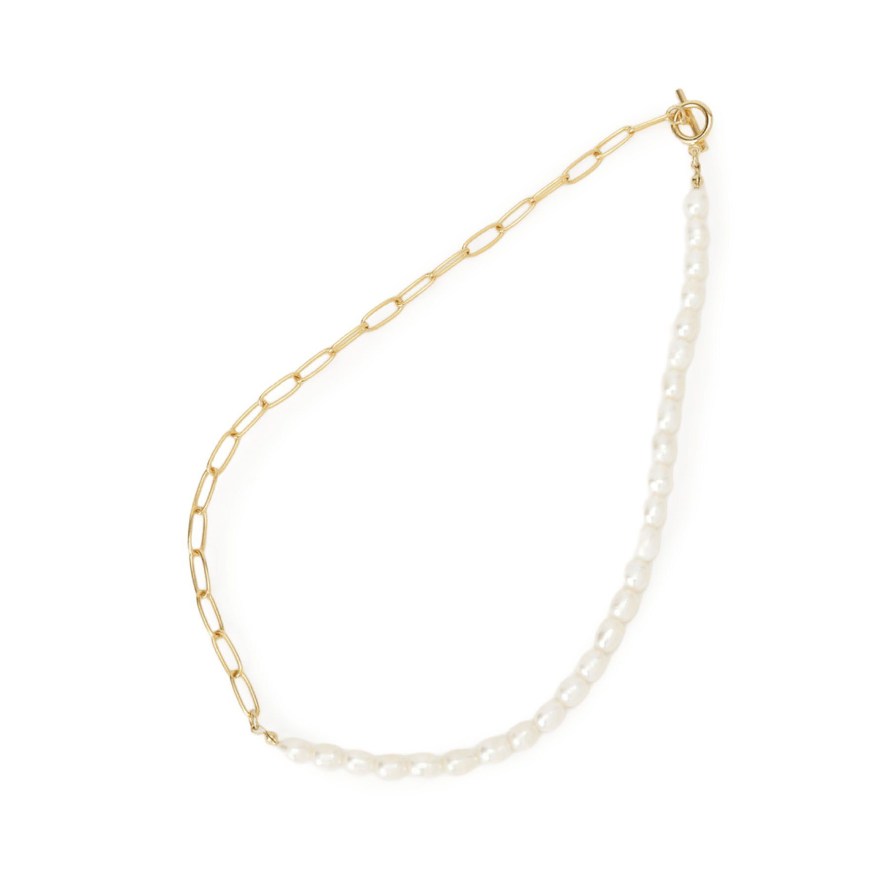 DRESSTERIOR「淡水パール&times;チェーンネックレス」|ネックレス|