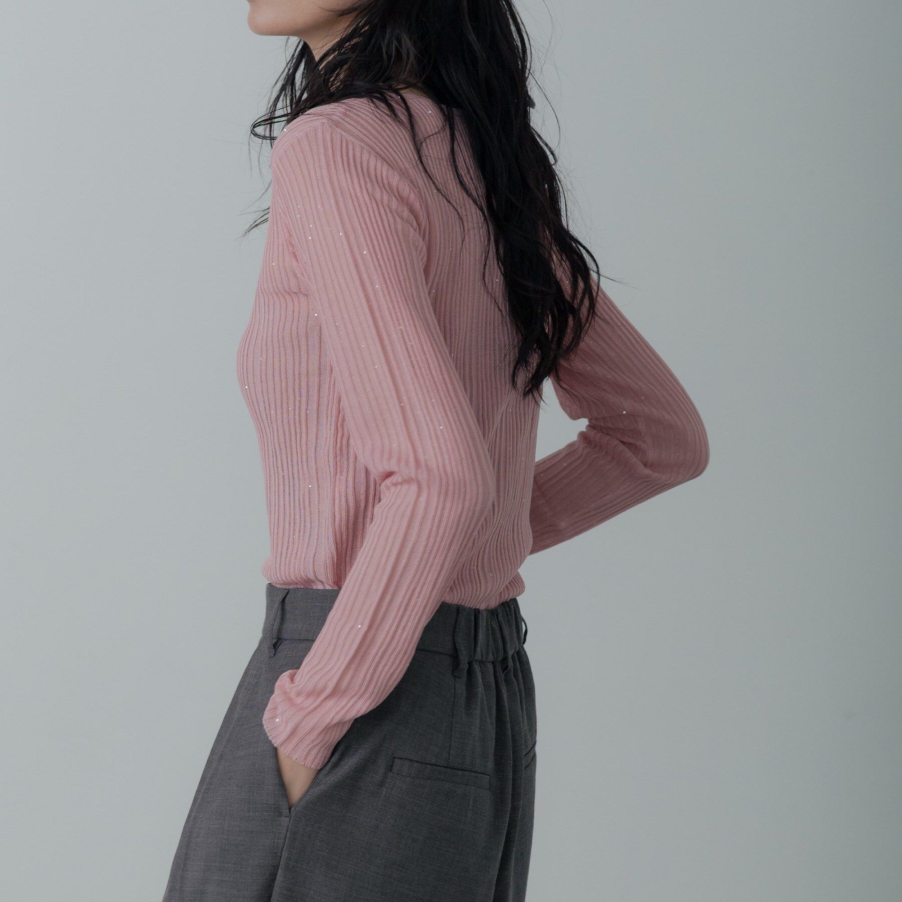 GALLEST「シアースパンコールニット」|ニット・セーター|