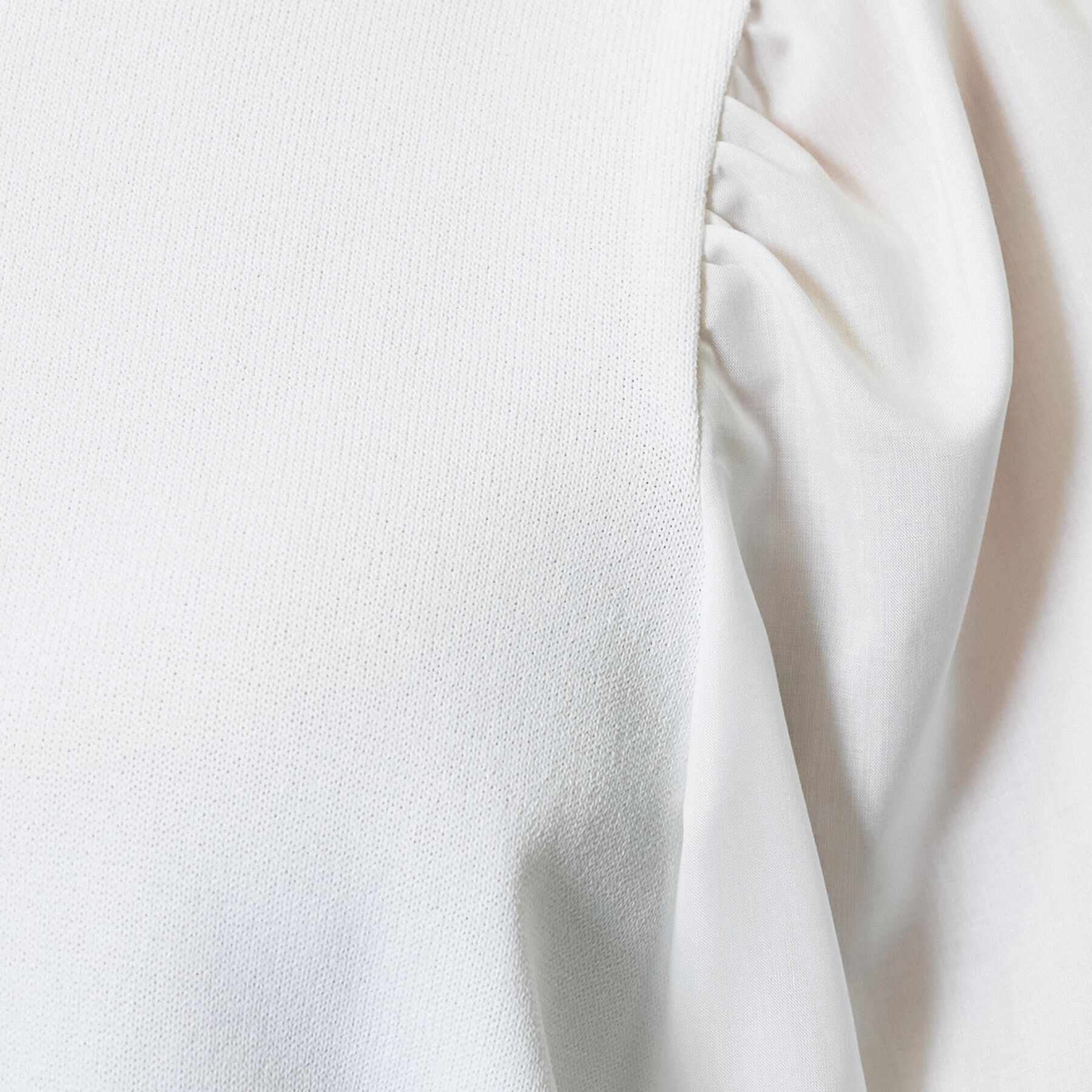 INDIVI「【洗える／袖丈調整可能】シャツコンビニット」|ニット・セーター|