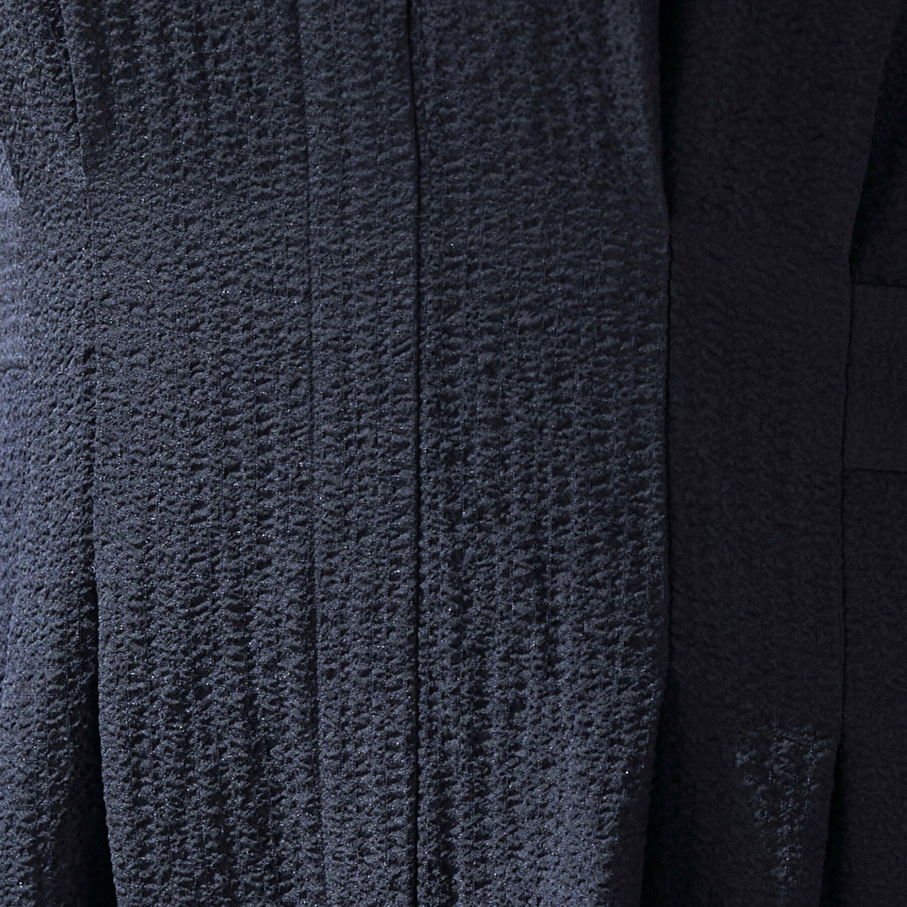 INDIVI「【洗える】無地＆チェーン柄 シャーリングサッカーワンピース」|ワンピース|