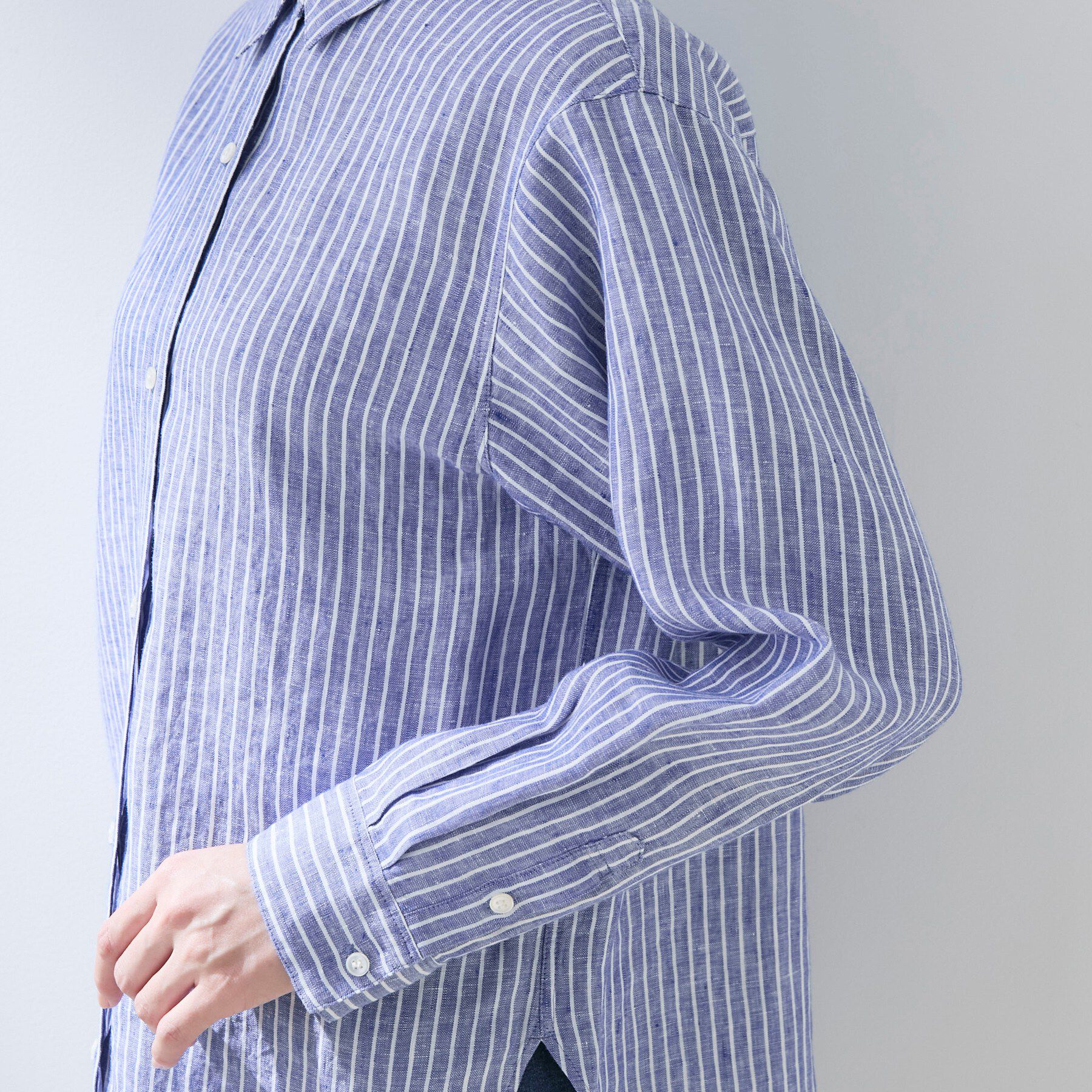 INDIVI「【接触冷感／2WAY】カシュクールリネンシャツ」|シャツ・ブラウス|