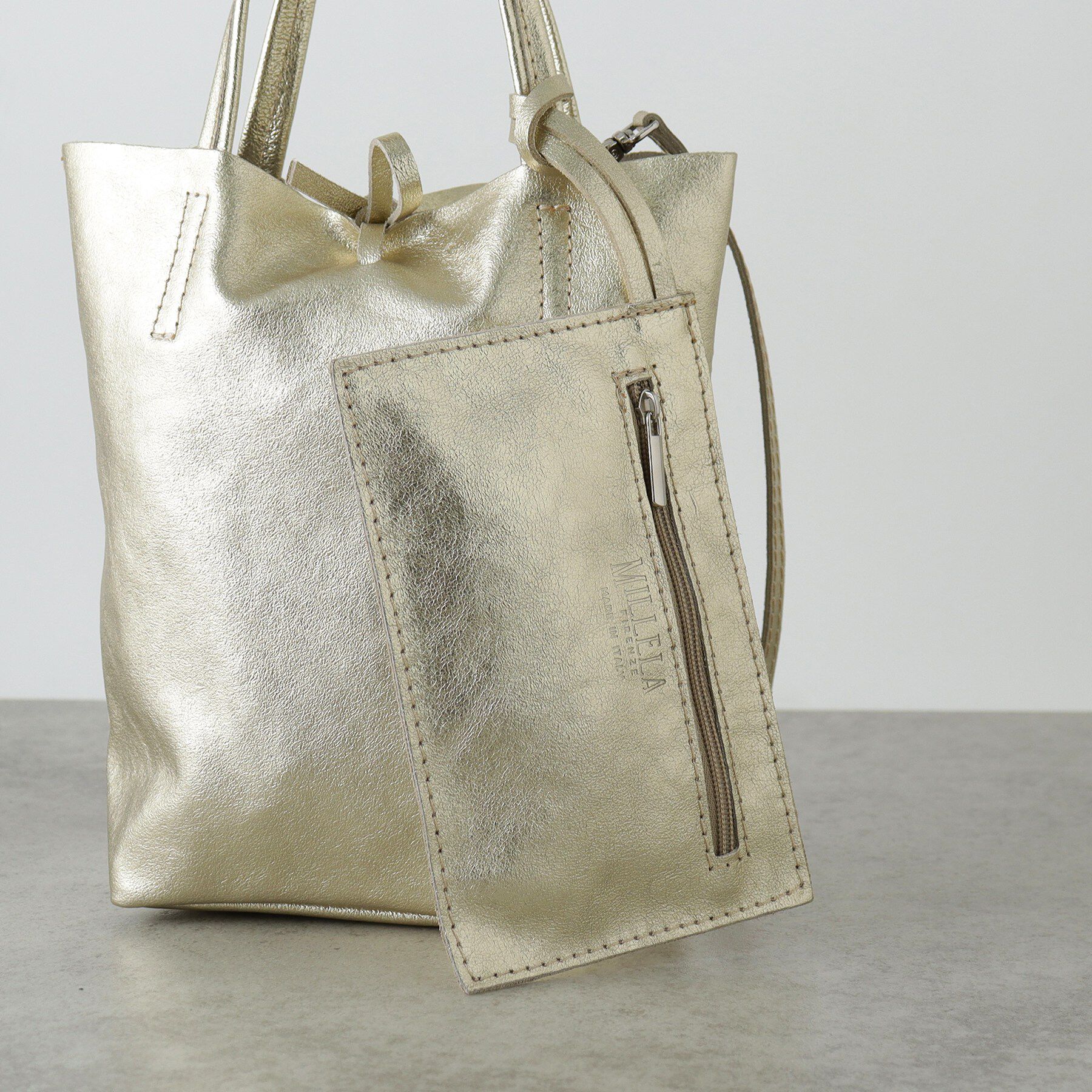 GALLEST「【MILLELA FIRENZE】メタリックミニトートバッグ」|トートバッグ|