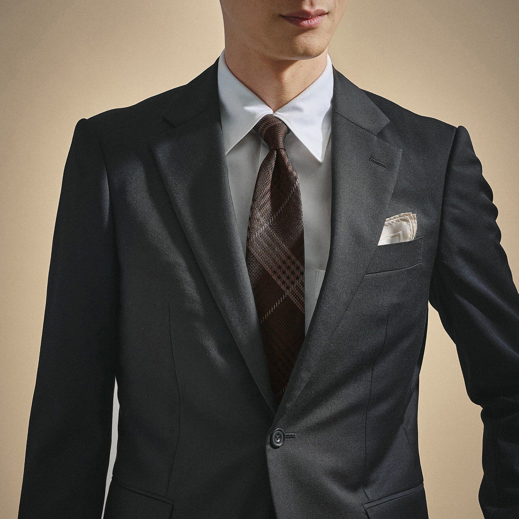 TAKEO KIKUCHI「エリシルク グレンプレイドネクタイ」|ネクタイ・蝶ネクタイ|