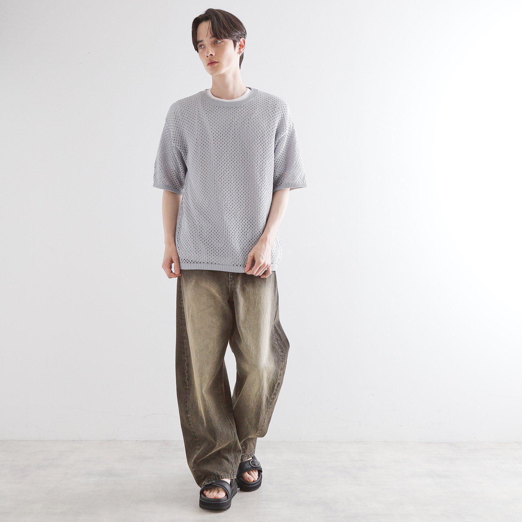 tk.TAKEO KIKUCHI「サマーメッシュアンサンブル」|Tシャツ・カットソー|