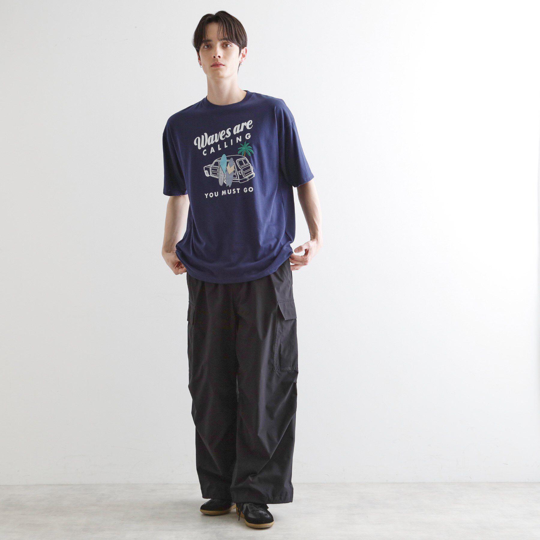 tk.TAKEO KIKUCHI「パッチクロス刺繍Tシャツ」|Tシャツ・カットソー|