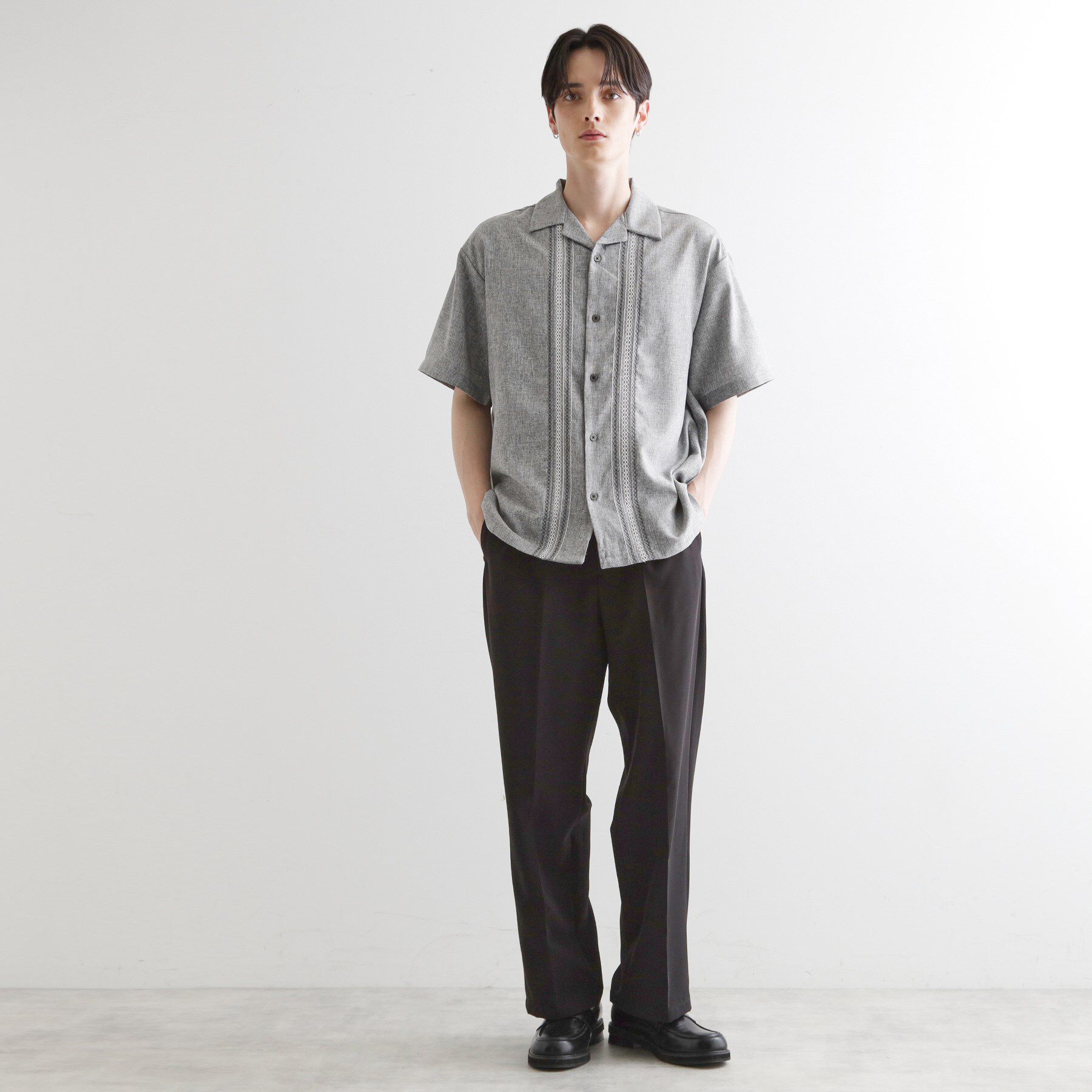 tk.TAKEO KIKUCHI「コード刺繍シャツ」|シャツ・ブラウス|