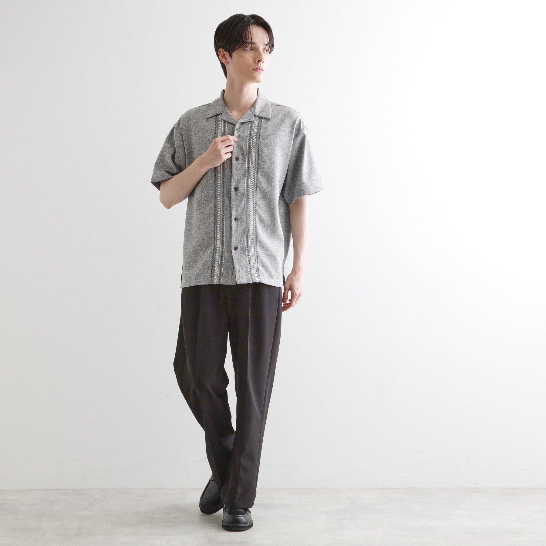 tk.TAKEO KIKUCHI「コード刺繍シャツ」|シャツ・ブラウス|