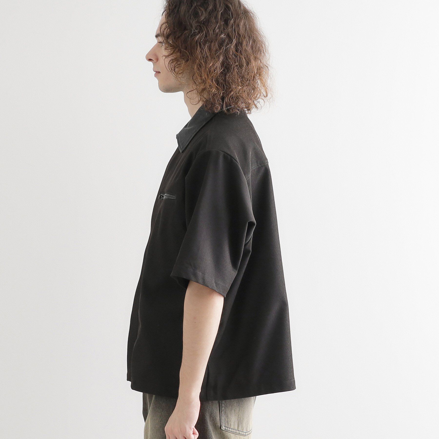 tk.TAKEO KIKUCHI「衿配色ワーカーシャツアウター」|シャツ・ブラウス|