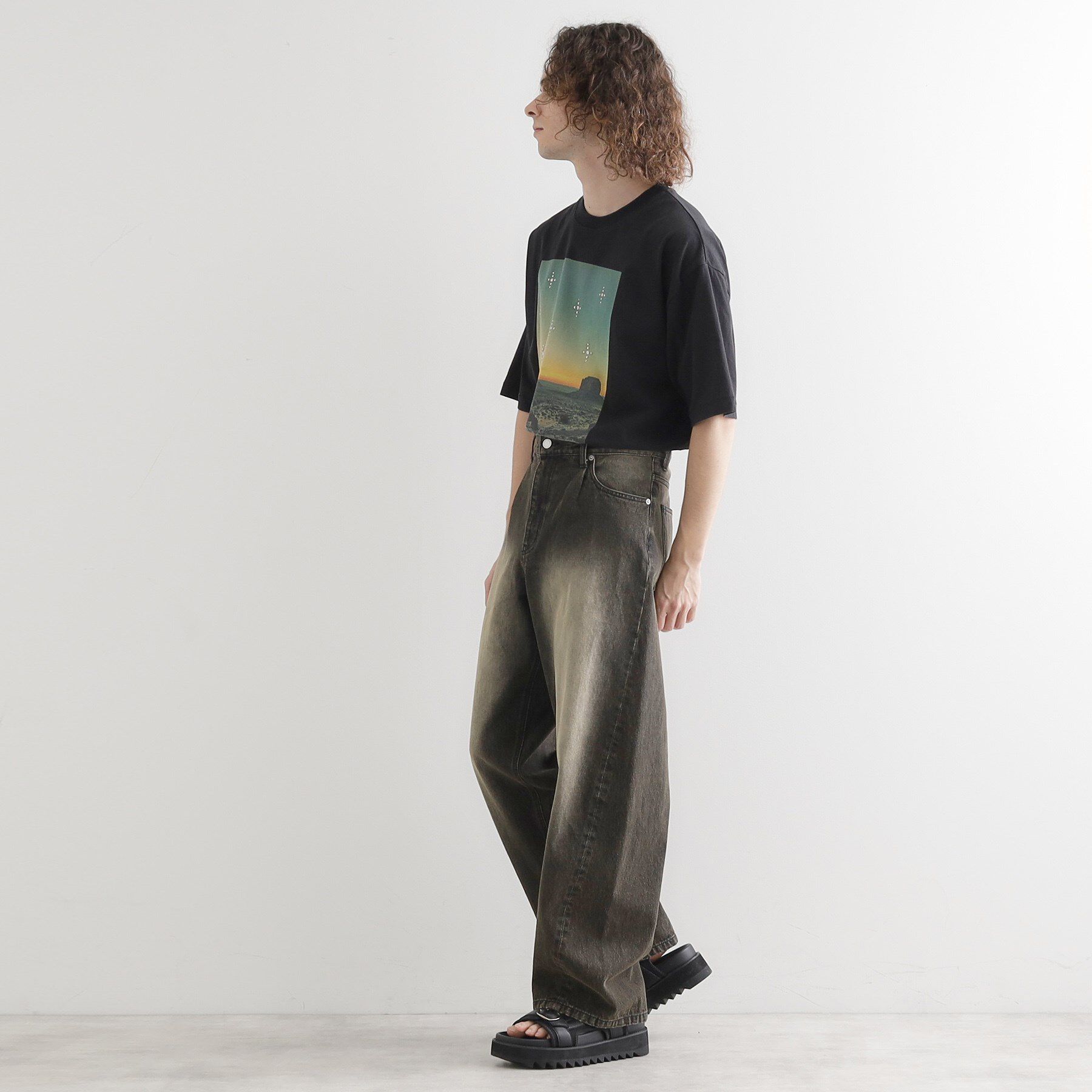 tk.TAKEO KIKUCHI「ウェスタンフォトスタッズTシャツ」|Tシャツ・カットソー|