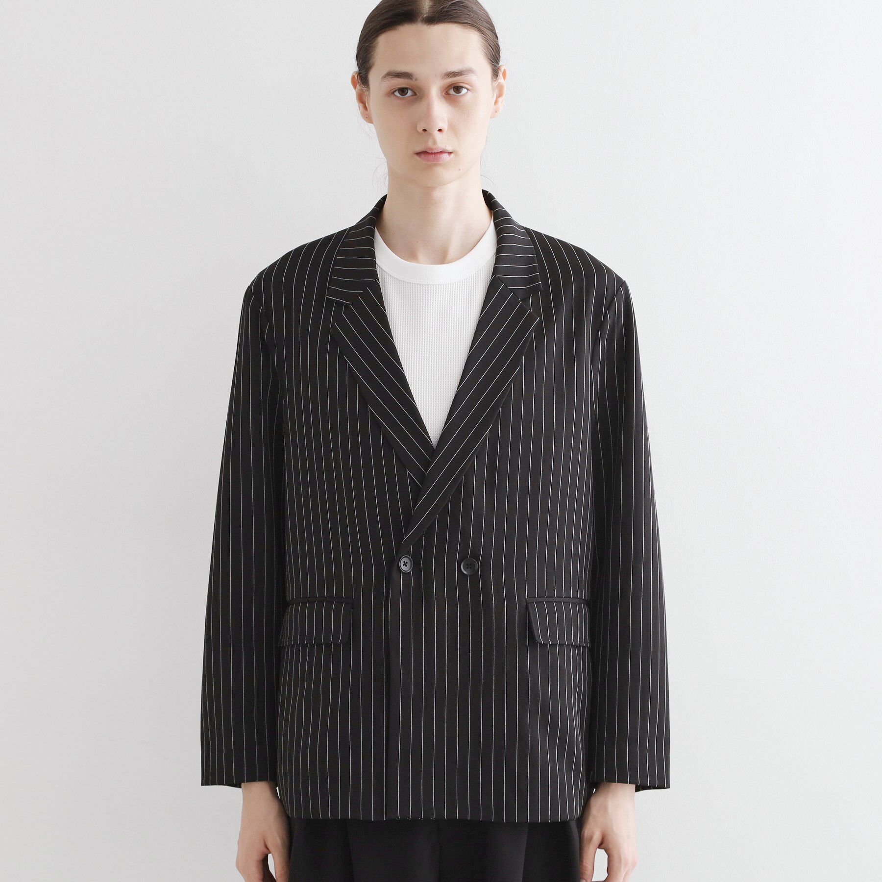 tk.TAKEO KIKUCHI「【セットアップ対応】ピンストライプルーズジャケット」|テーラードジャケット|