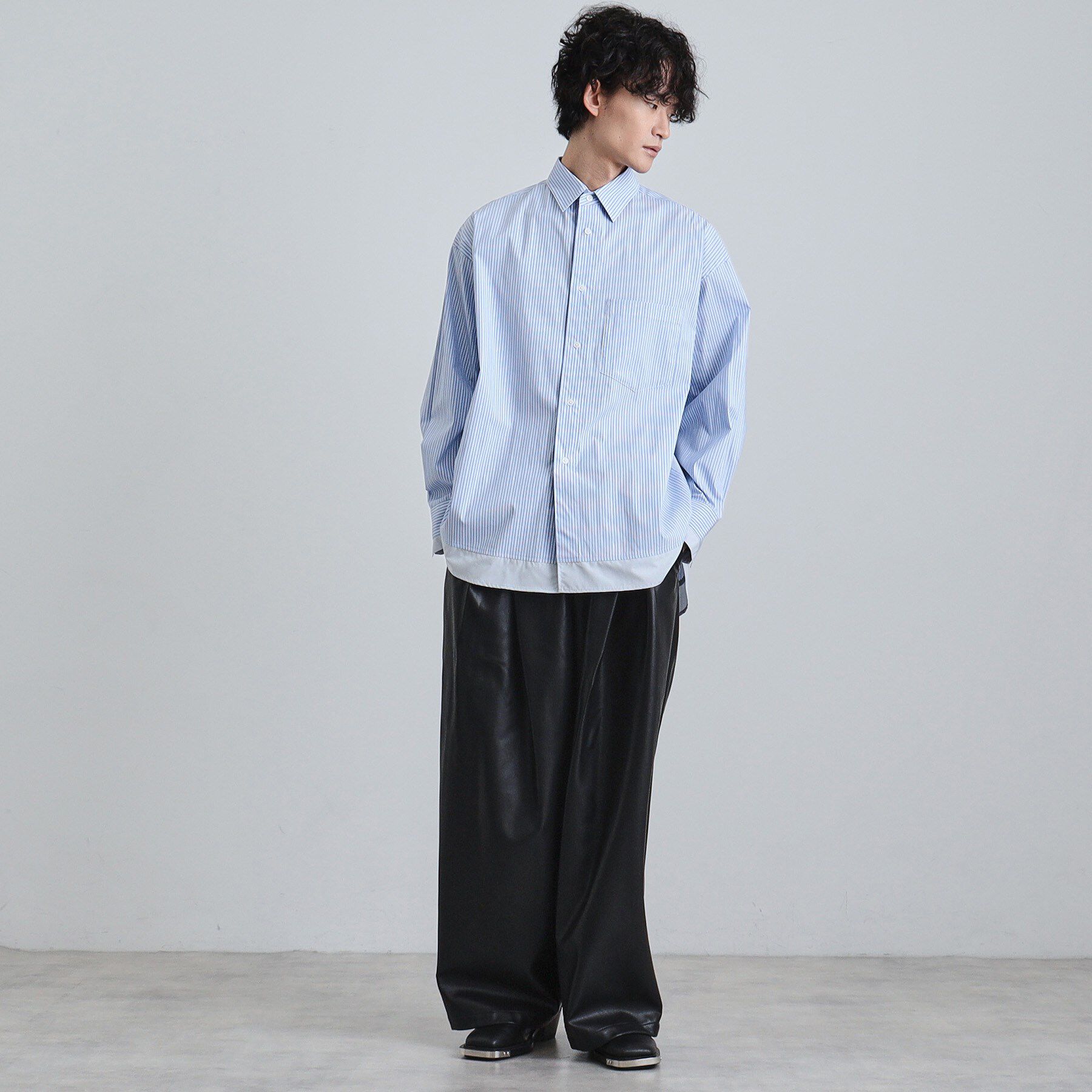 tk.TAKEO KIKUCHI「レイヤードストライプシャツ」|シャツ・ブラウス|