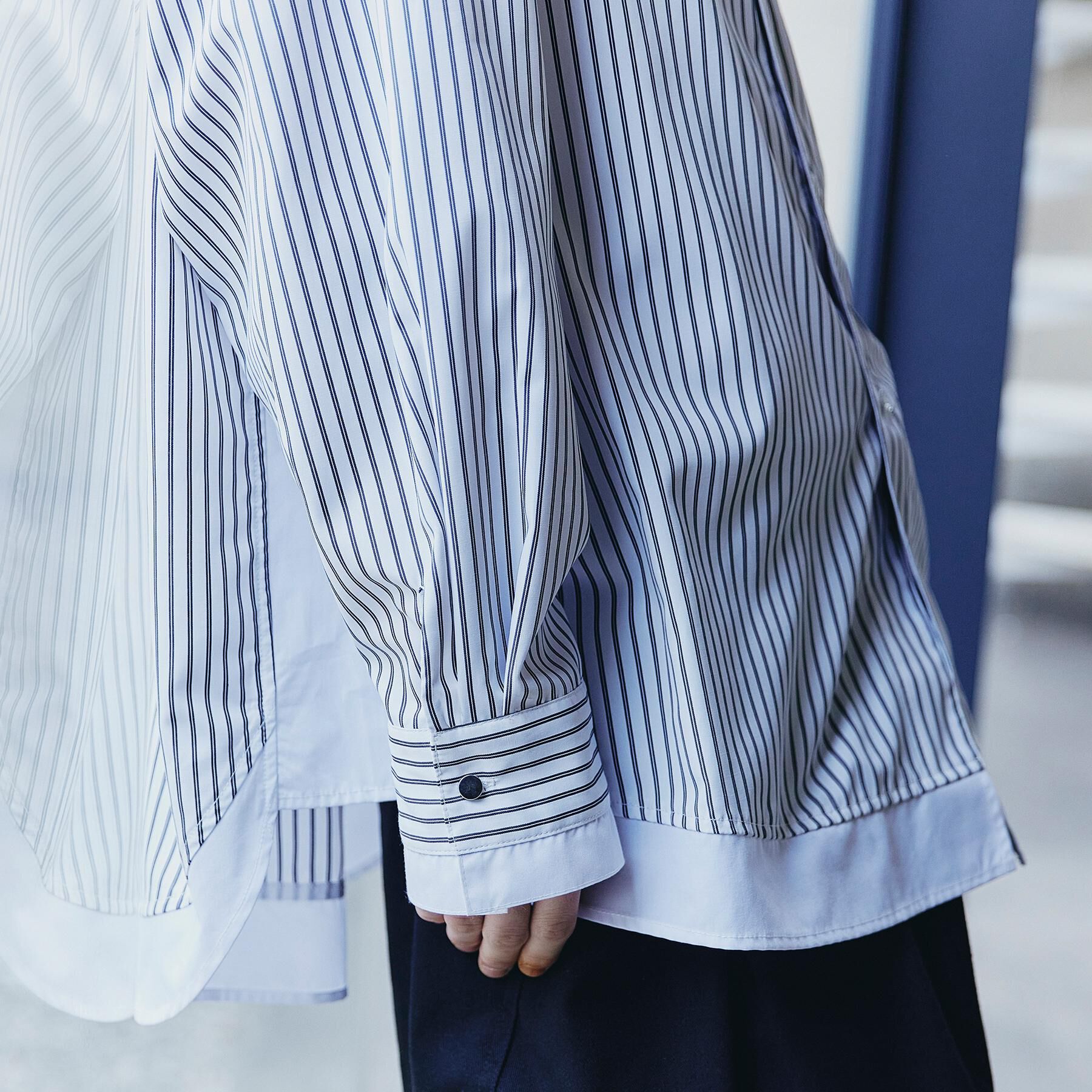 tk.TAKEO KIKUCHI「レイヤードストライプシャツ」|シャツ・ブラウス|