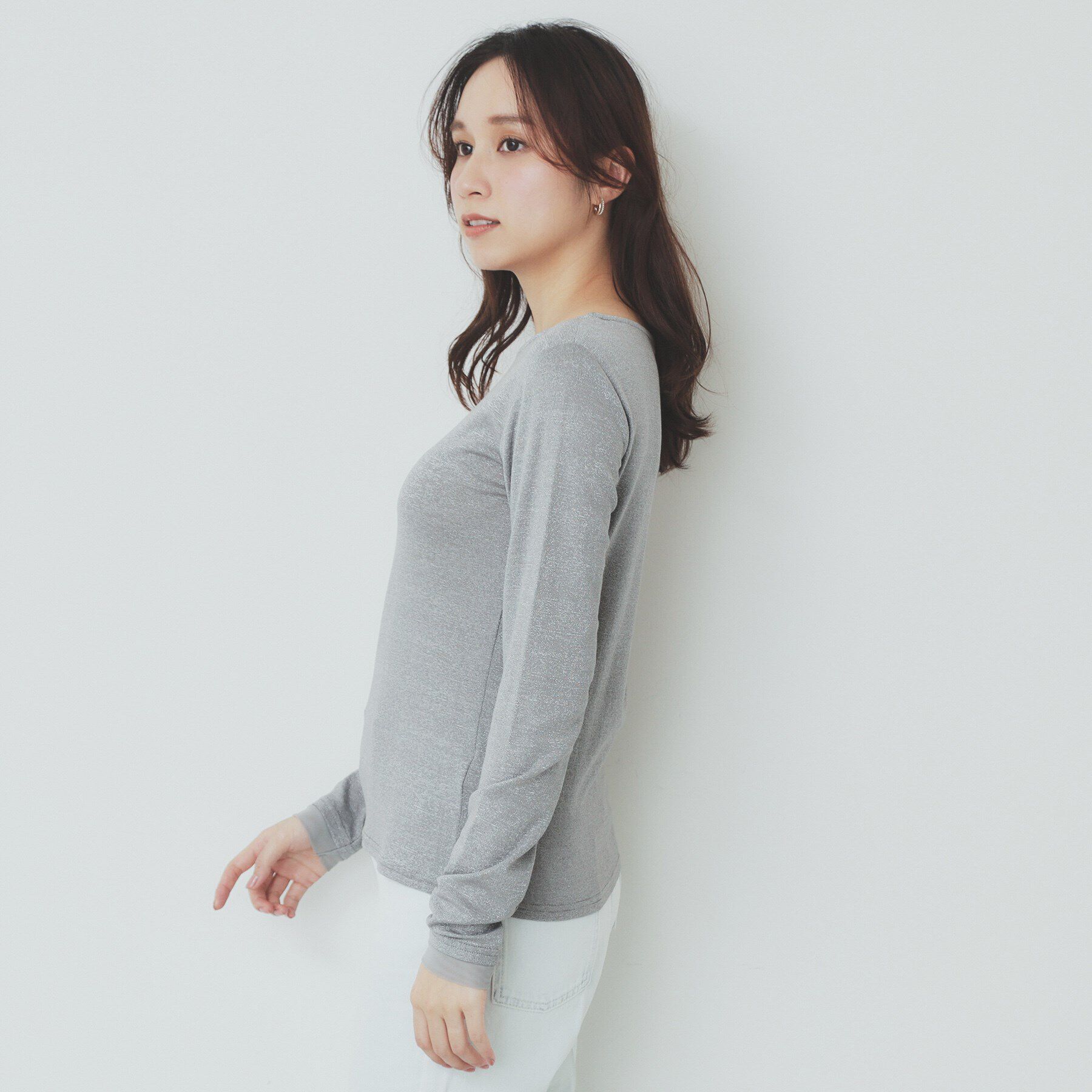 index「ラメシアーチュールトップス【洗濯機洗い可】」|Tシャツ・カットソー|