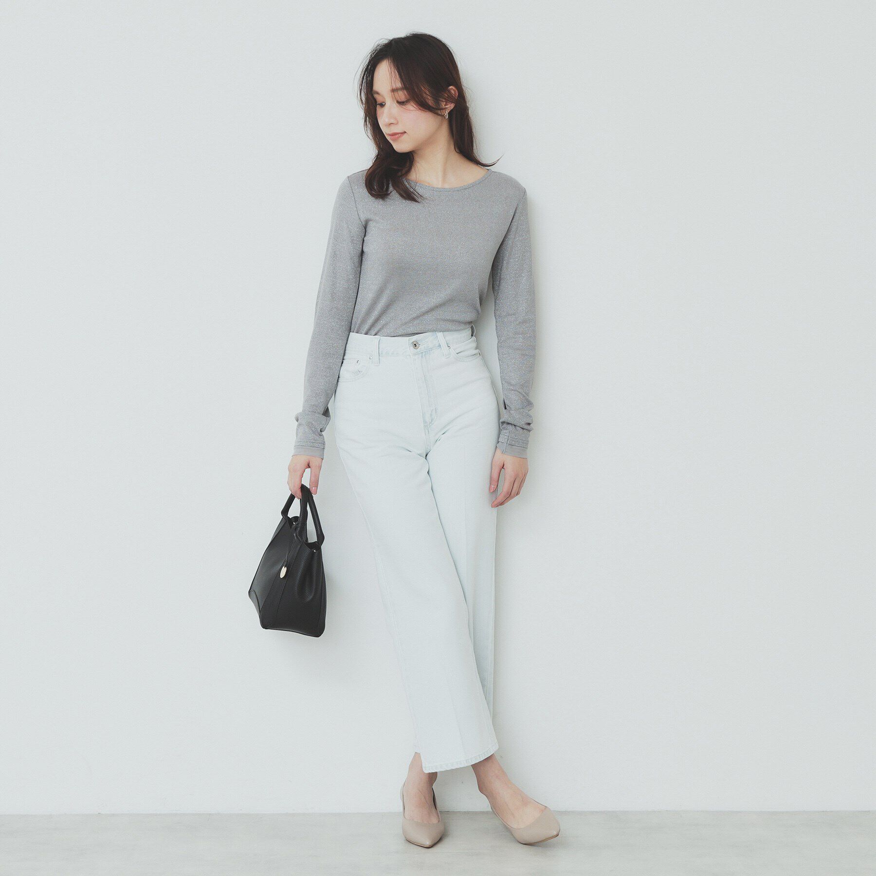 index「ラメシアーチュールトップス【洗濯機洗い可】」|Tシャツ・カットソー|