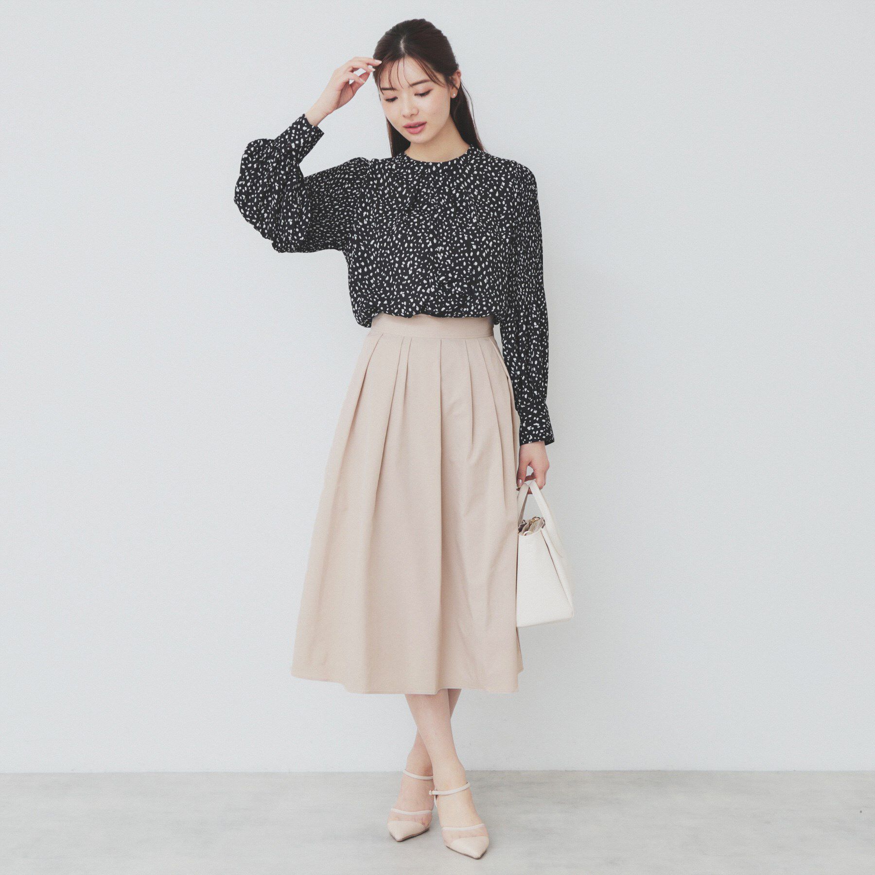 index「アシメタックフレアスカート【洗濯機洗い可/イージーアイロン】」|スカート|