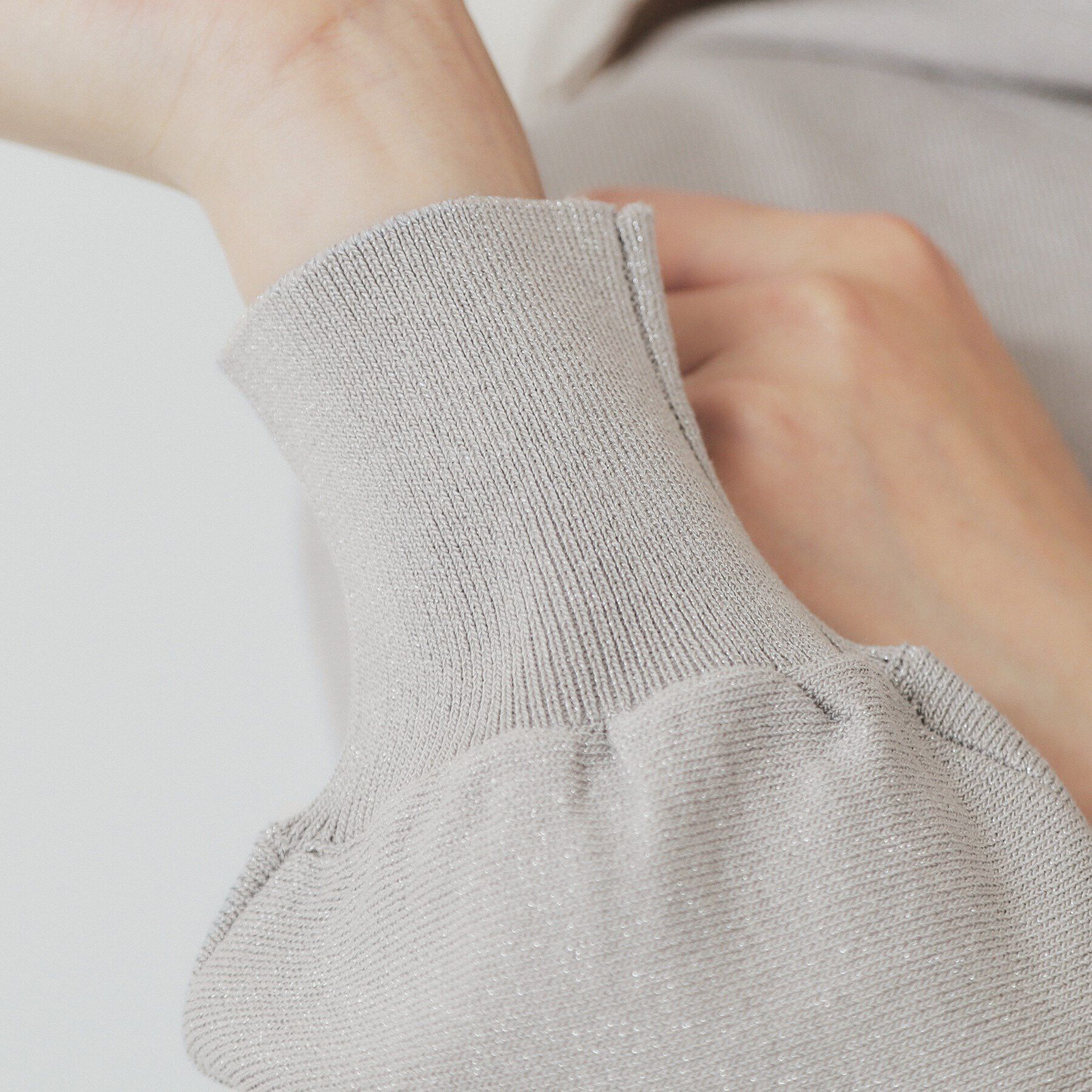 index「ドルマンジップラメパーカ【洗濯機洗い可】」|パーカー|