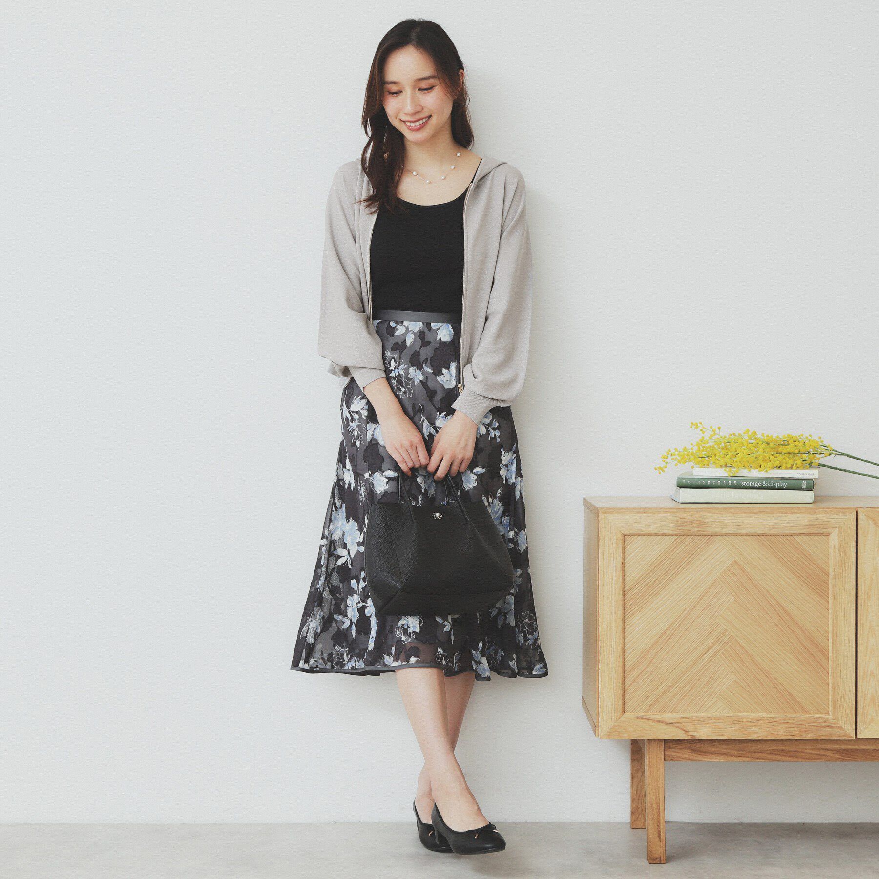 index「ドルマンジップラメパーカ【洗濯機洗い可】」|パーカー|