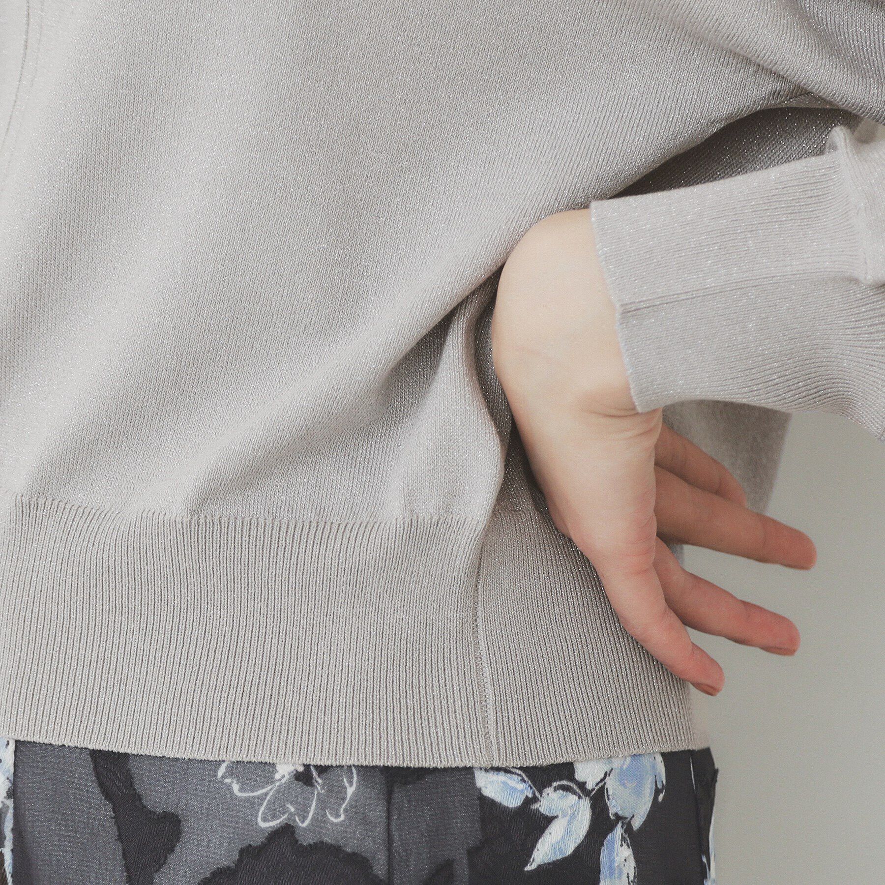 index「ドルマンジップラメパーカ【洗濯機洗い可】」|パーカー|