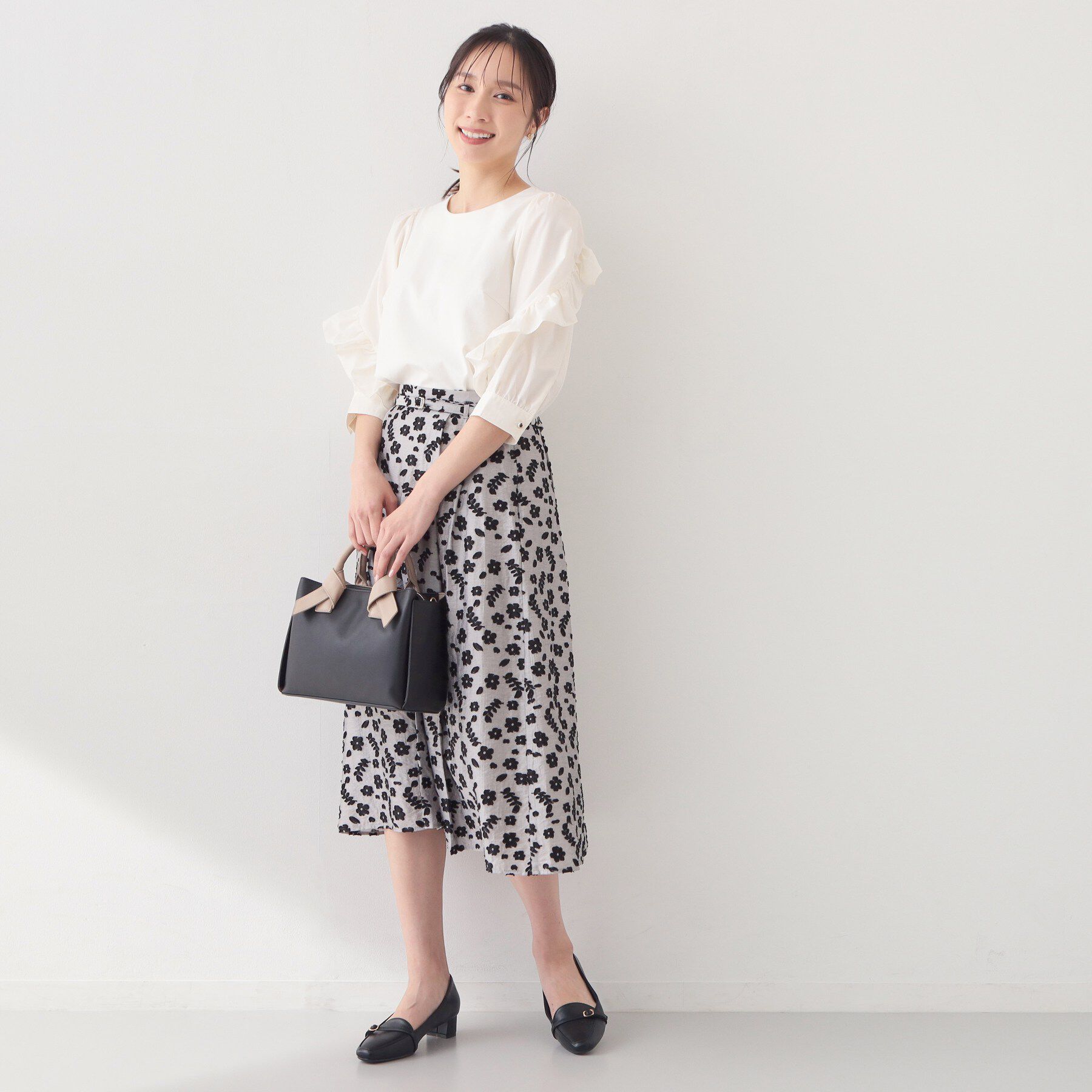 index「フリルスリーブドッキングポンチトップス【洗濯機OK】」|Tシャツ・カットソー|