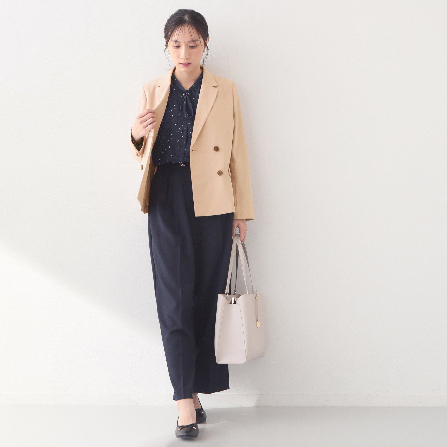 index「ダブルブレストジャケット/セットアップ対応可【洗える/接触冷感/吸水速乾/防シワ/ストレッチ】」|テーラードジャケット|