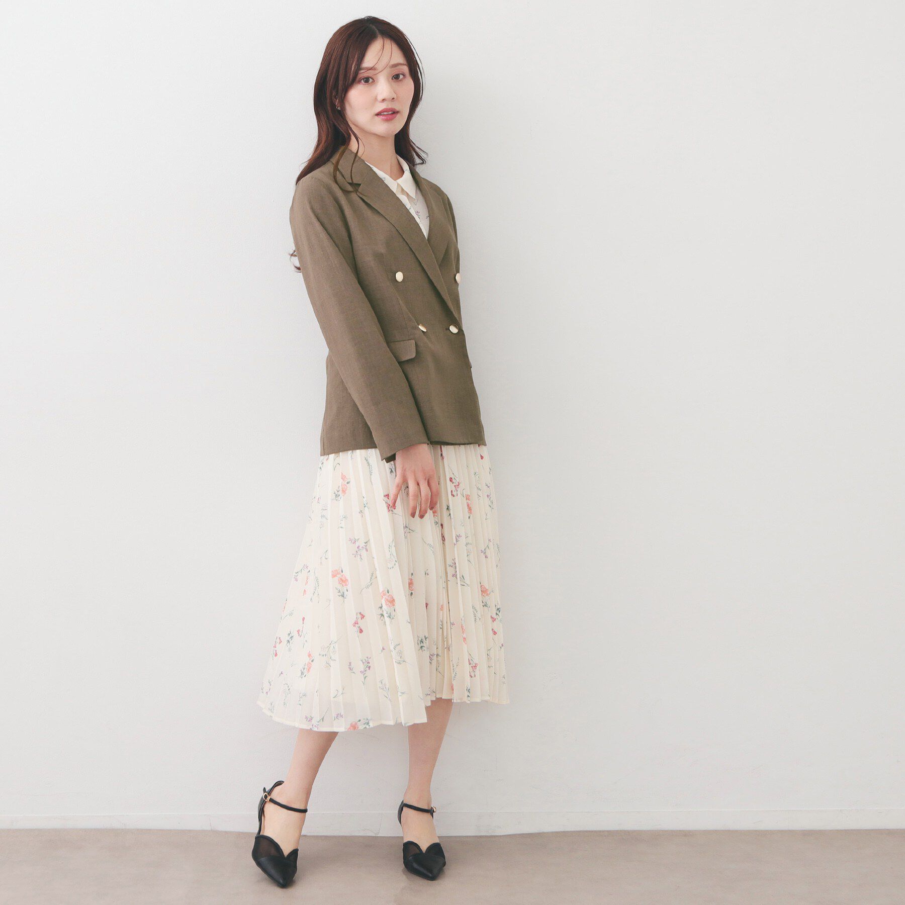 index「多機能ダブルブレストテーラードジャケット【洗濯機OK/接触冷感/吸水速乾/イージーアイロン/防シワ】」|テーラードジャケット|