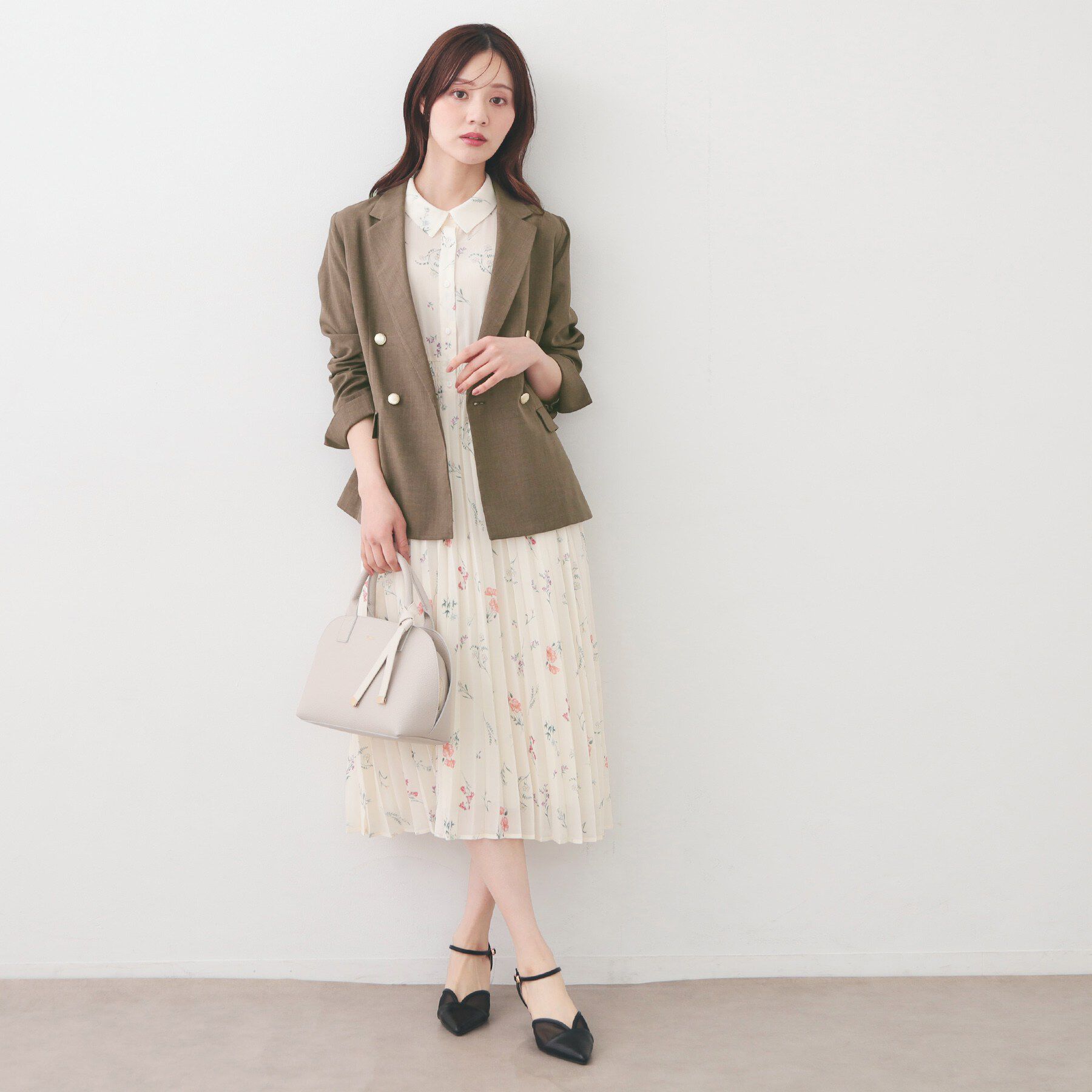 index「多機能ダブルブレストテーラードジャケット【洗濯機OK/接触冷感/吸水速乾/イージーアイロン/防シワ】」|テーラードジャケット|