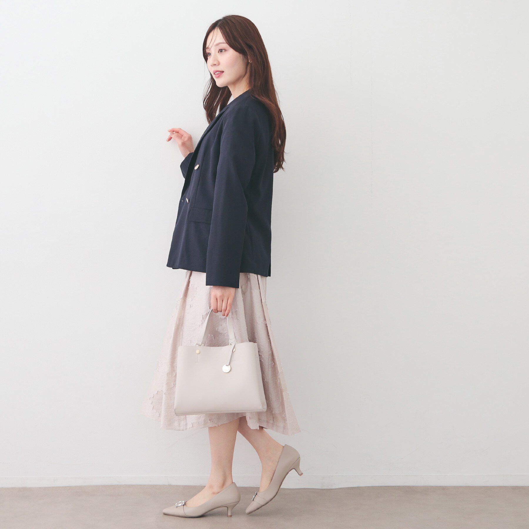 index「多機能ダブルブレストテーラードジャケット【洗濯機OK/接触冷感/吸水速乾/イージーアイロン/防シワ】」|テーラードジャケット|