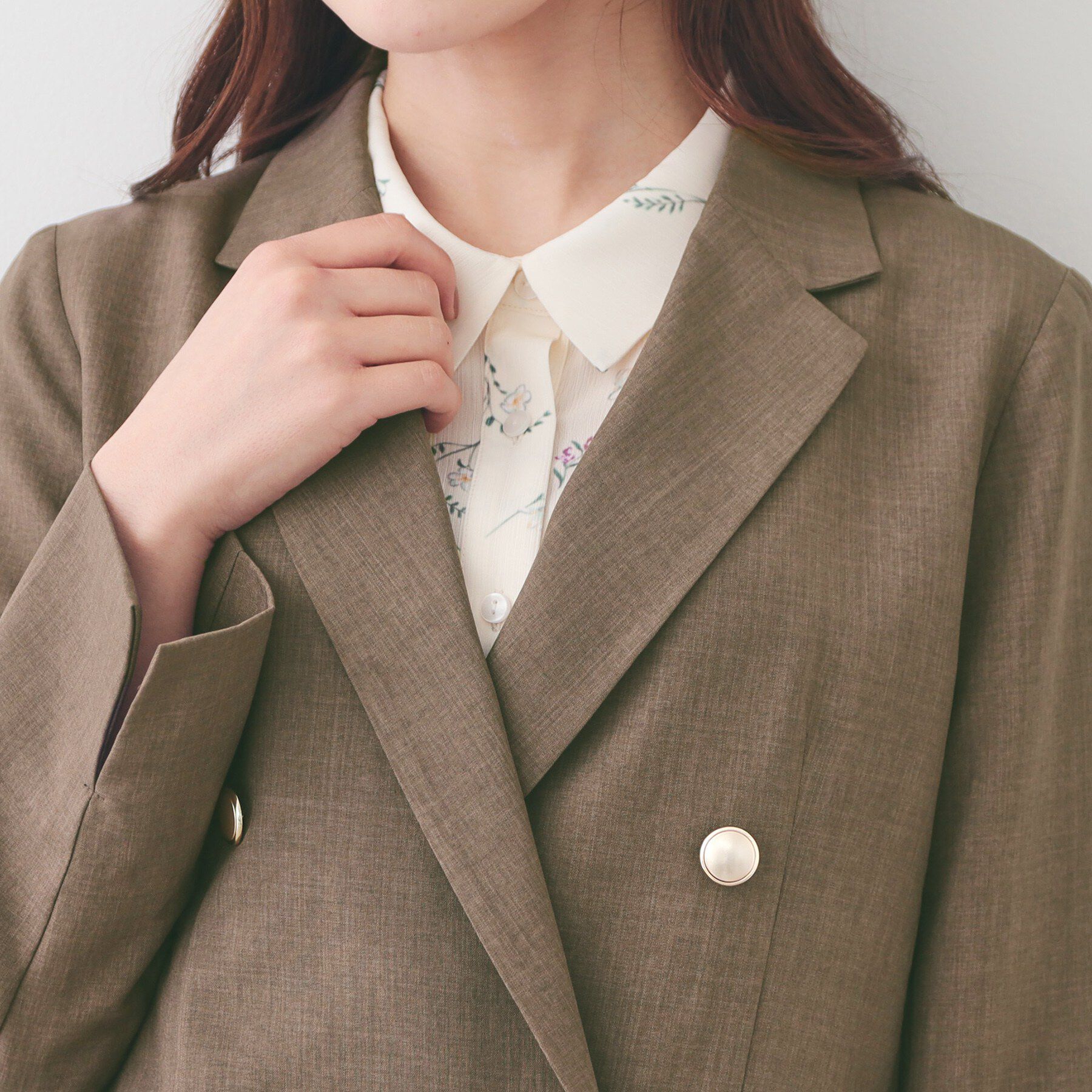 index「多機能ダブルブレストテーラードジャケット【洗濯機OK/接触冷感/吸水速乾/イージーアイロン/防シワ】」|テーラードジャケット|