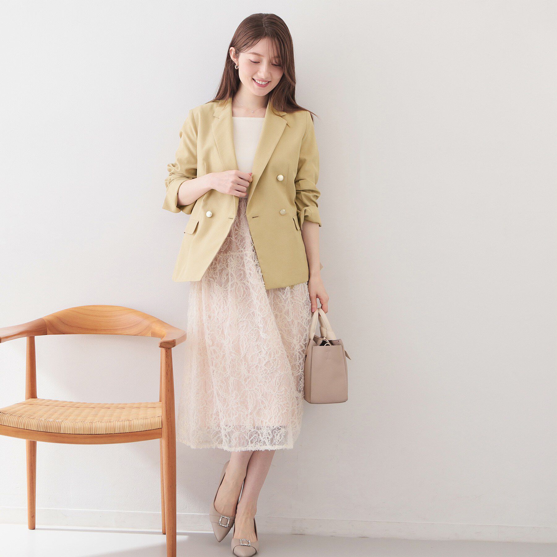 index「多機能ダブルブレストテーラードジャケット【洗濯機OK/接触冷感/吸水速乾/イージーアイロン/防シワ】」|テーラードジャケット|