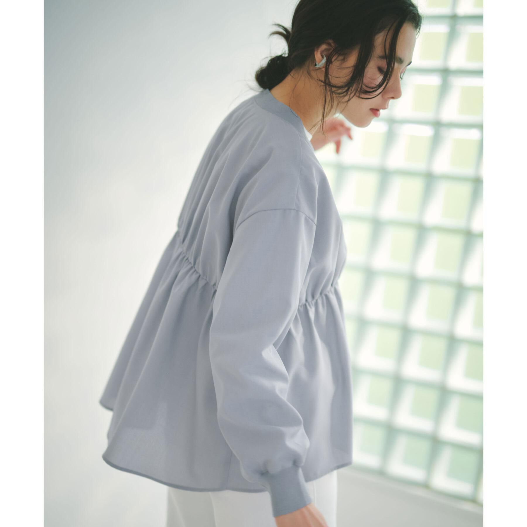 OPAQUE.CLIP「ブラウス風Vネックカーディガン【洗濯機OK】」|カーディガン|