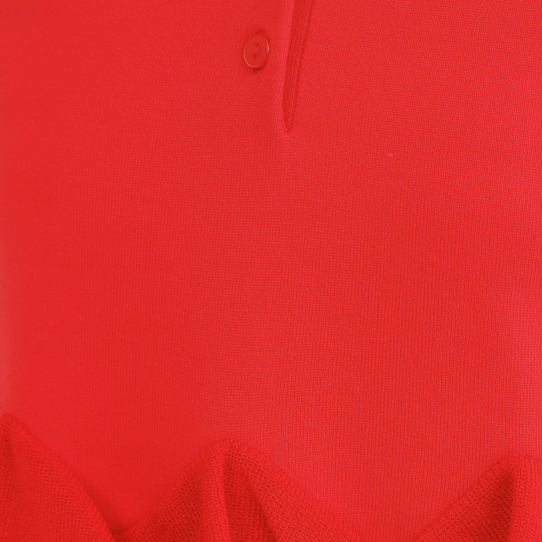 OPAQUE.CLIP「裾フリルヘンリーネックニット【洗濯機OK】」|ニット・セーター|