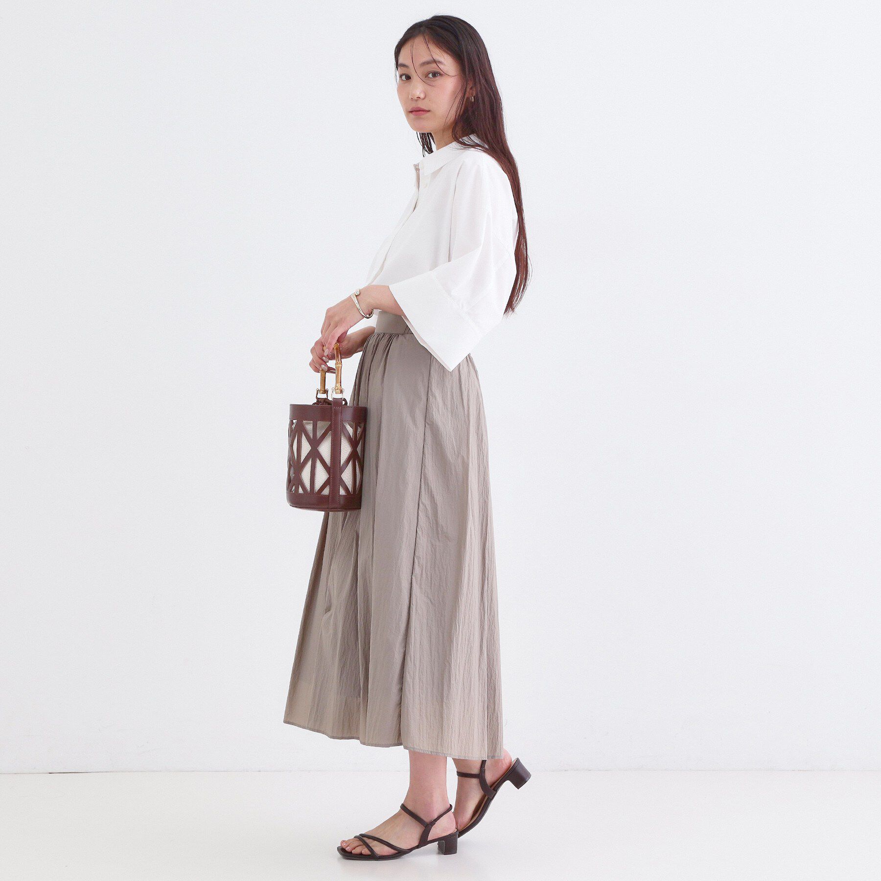 OPAQUE.CLIP「ハーフスリーブシャツ【洗濯機OK/防シワ加工】」|シャツ・ブラウス|