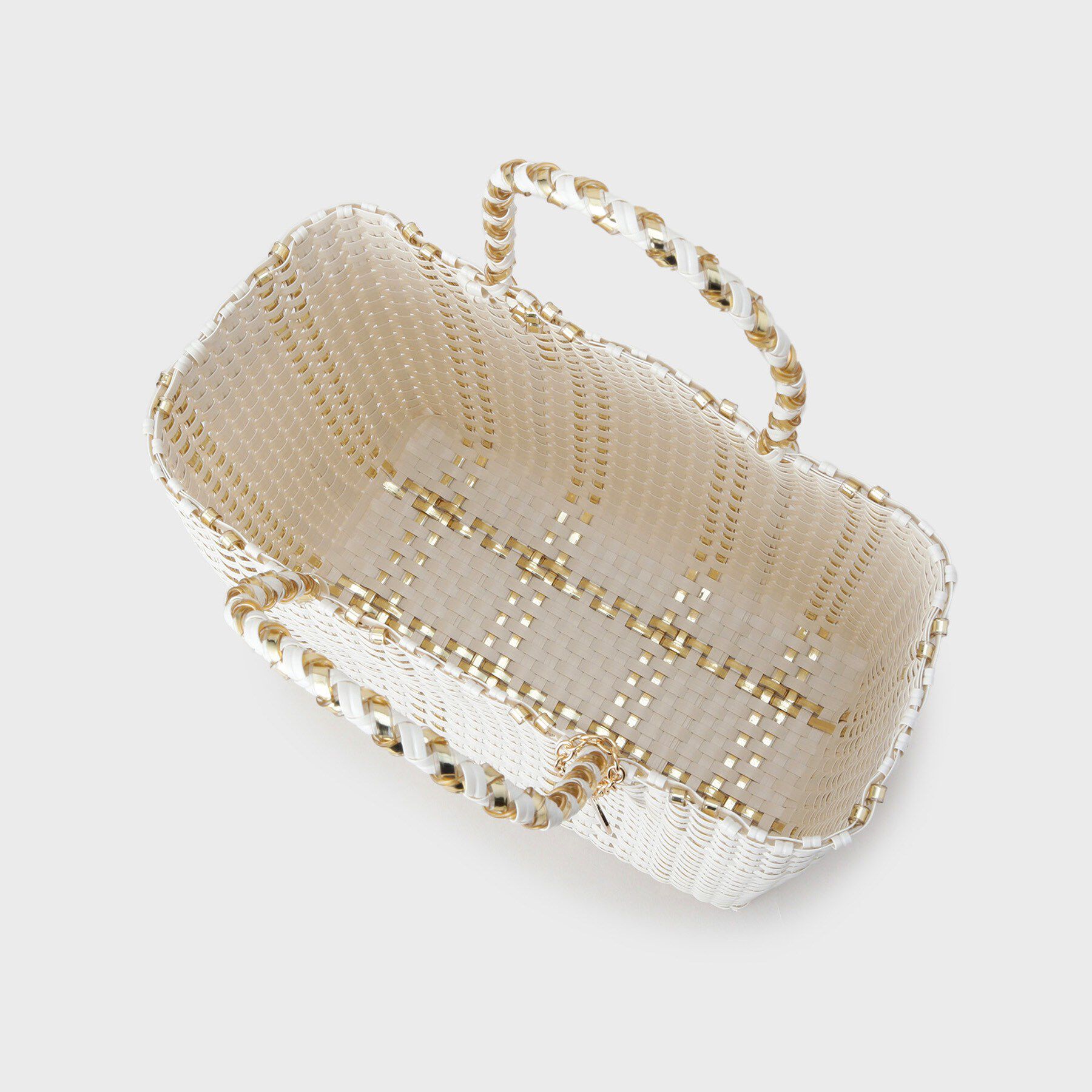 OPAQUE.CLIP「バイカラーミドルメルカドバッグ」|トートバッグ|