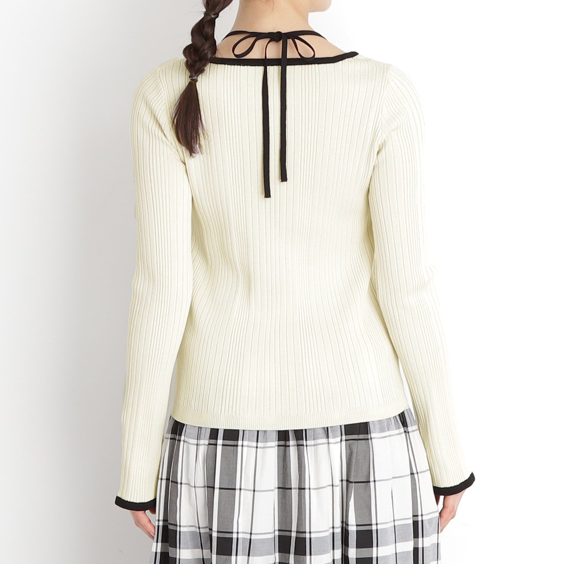 THE SHOP TK「ラインリブプルオーバー【洗濯機OK】」|ニット・セーター|