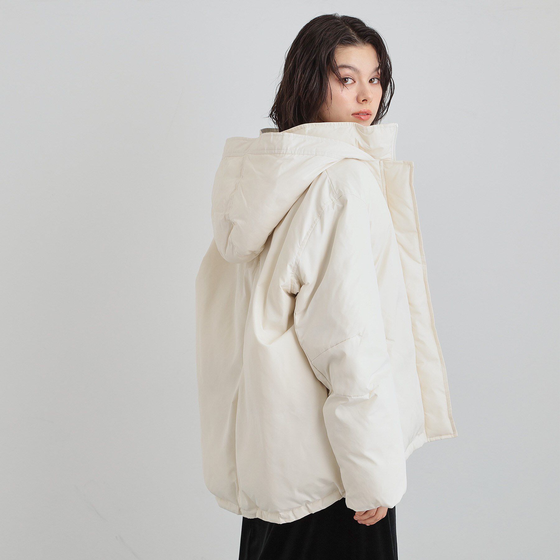 THE SHOP TK「【ぎゅっとされているような暖かさ】撥水中綿ブルゾン」|ダウン|