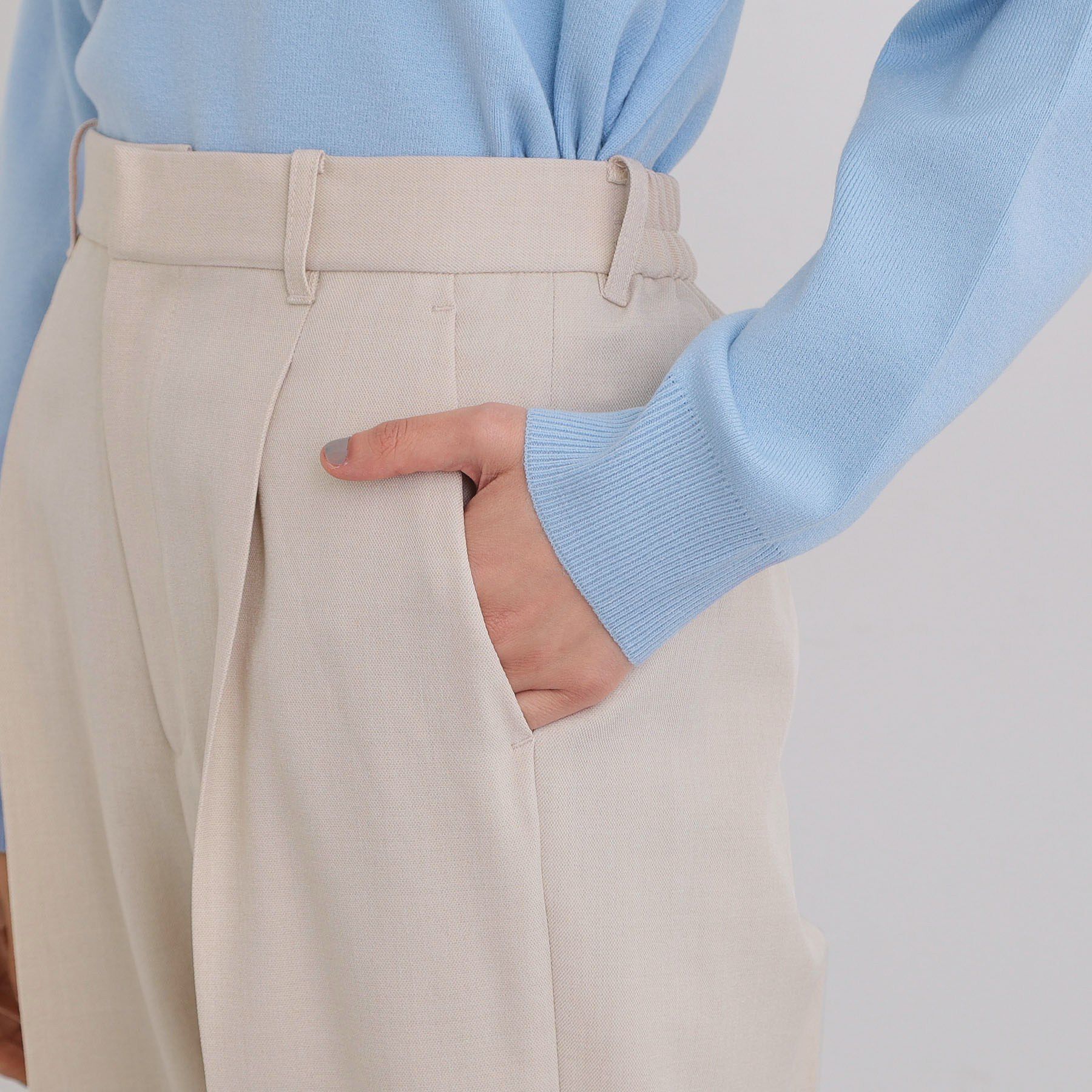 THE SHOP TK「【通勤・セレモニー】CAVIAN ベーシックテーパードパンツ/セットアップ可」|その他|