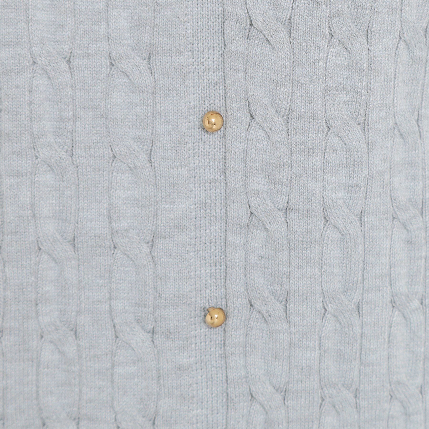 THE SHOP TK「【1枚でスタイル決まる】シャツレイヤード風 襟付ケーブルニット」|ニット・セーター|