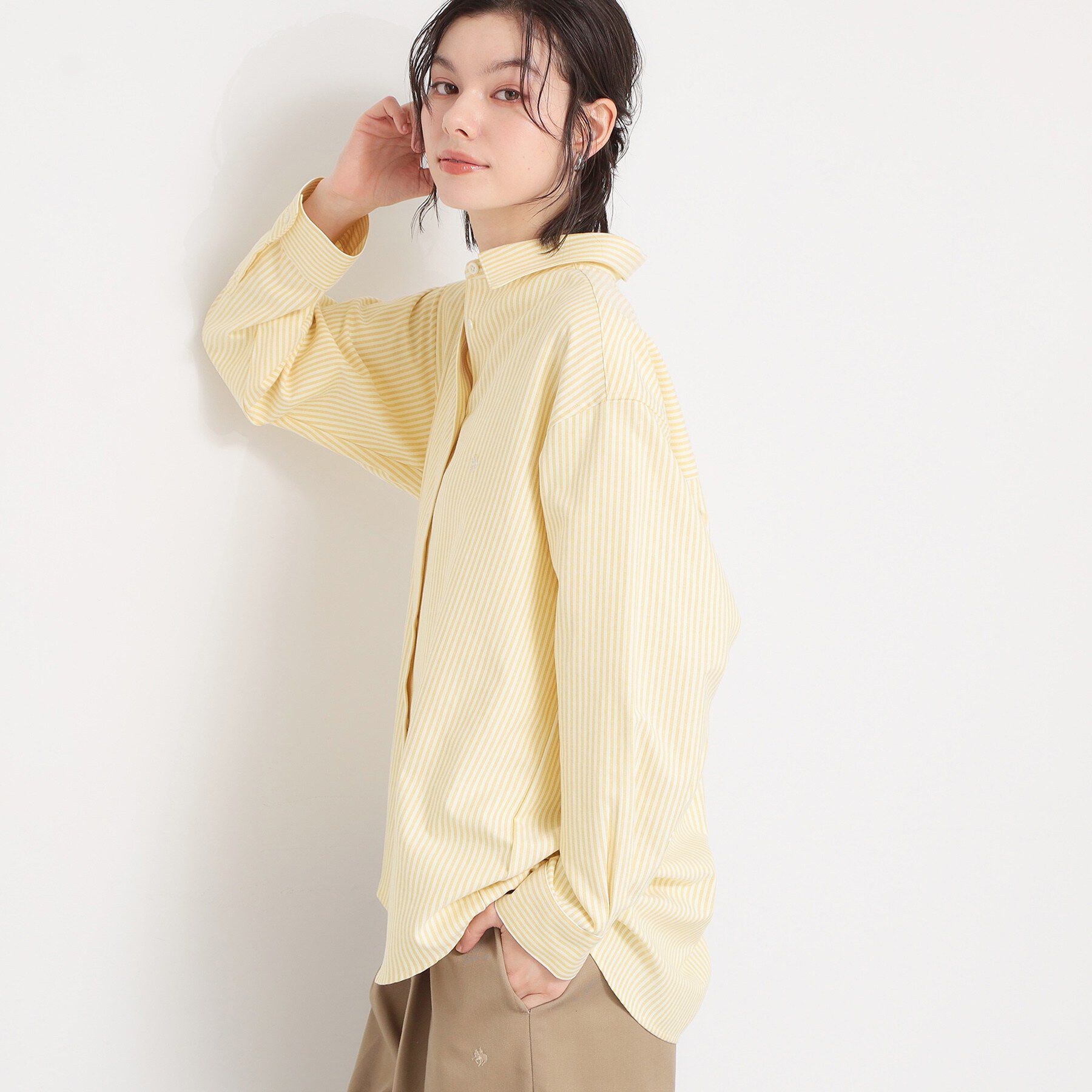 THE SHOP TK「【POLO BCS 別注】ストライプOXシャツ」|シャツ・ブラウス|イエロー(331)