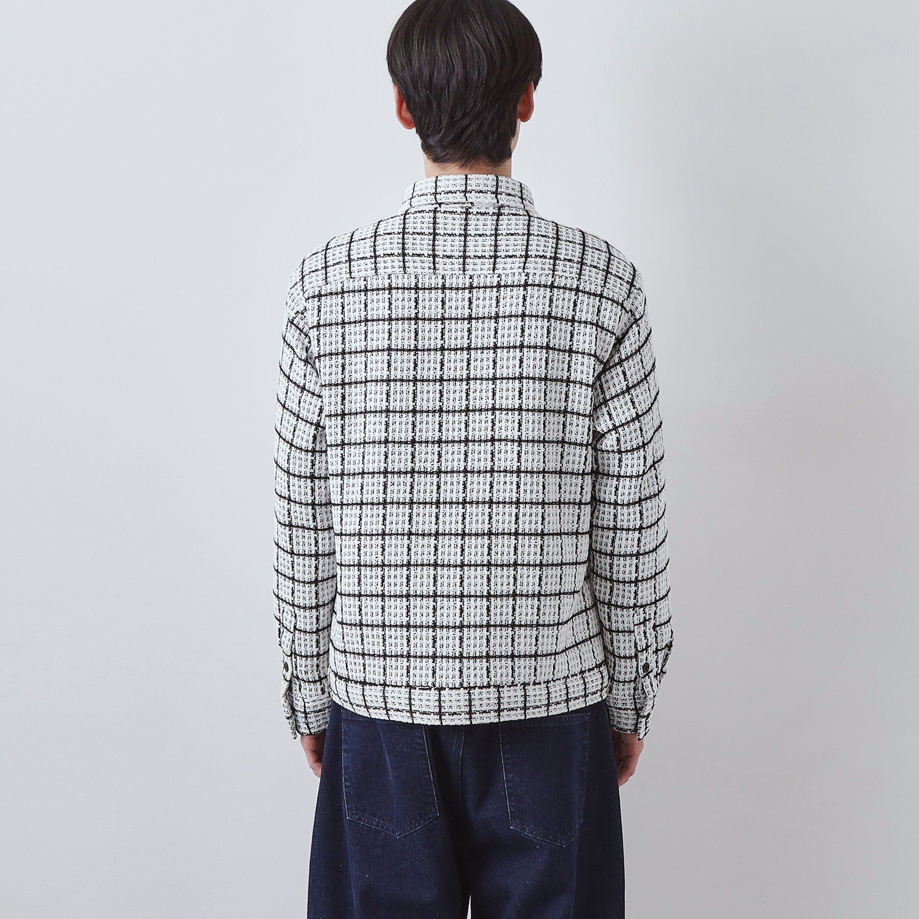 THE SHOP TK「【カジュアルに上品さをプラス】変わり織ツイードブルゾン　洗濯機OK」|ブルゾン・スタジャン|