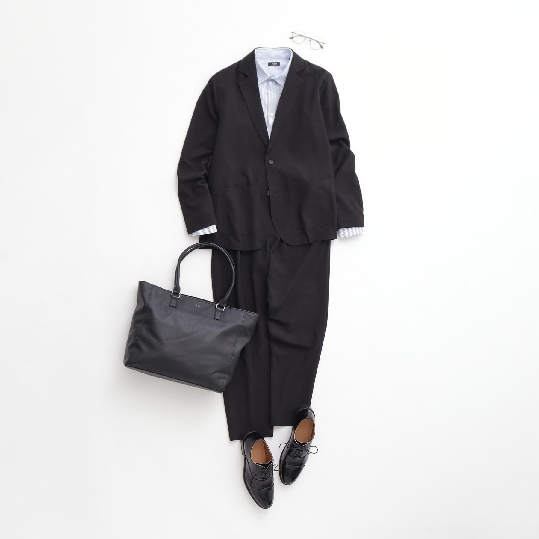 THE SHOP TK「【上下2点セット】ジャケット＋パンツ イージーセットアップ 防シワ／ストレッチ／洗濯機OK」|テーラードジャケット|