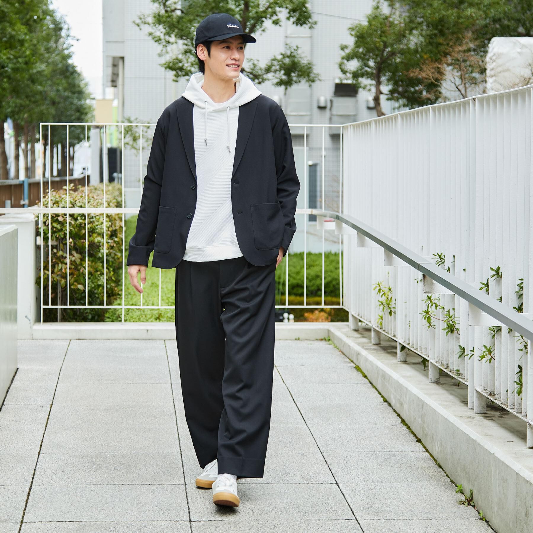 THE SHOP TK「【上下2点セット】ジャケット＋パンツ イージーセットアップ 防シワ／ストレッチ／洗濯機OK」|テーラードジャケット|