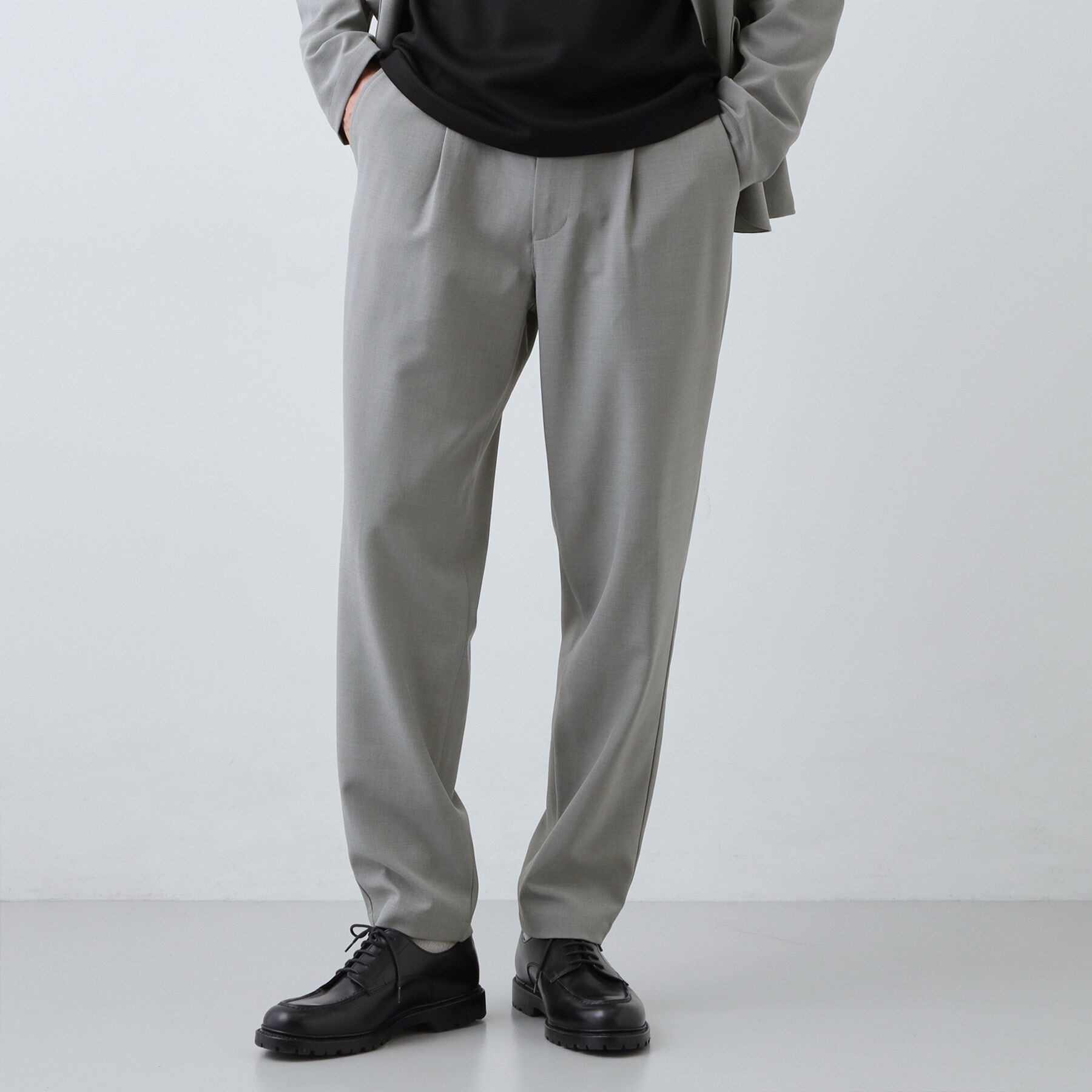 THE SHOP TK「【上下2点セット】ジャケット＋パンツ イージーセットアップ 防シワ／ストレッチ／洗濯機OK」|テーラードジャケット|