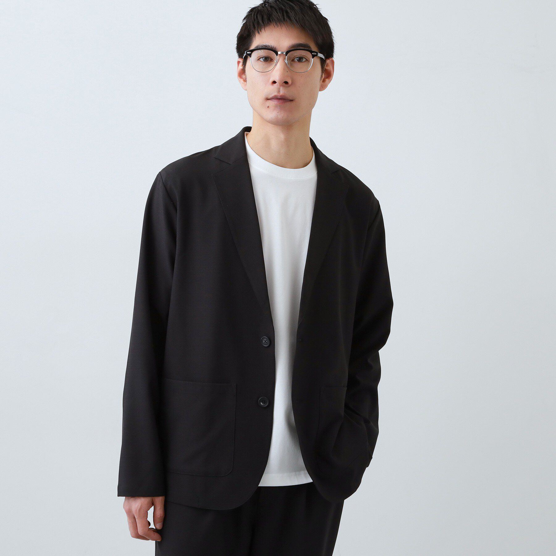 THE SHOP TK「【上下2点セット】ジャケット＋パンツ イージーセットアップ 防シワ／ストレッチ／洗濯機OK」|テーラードジャケット|