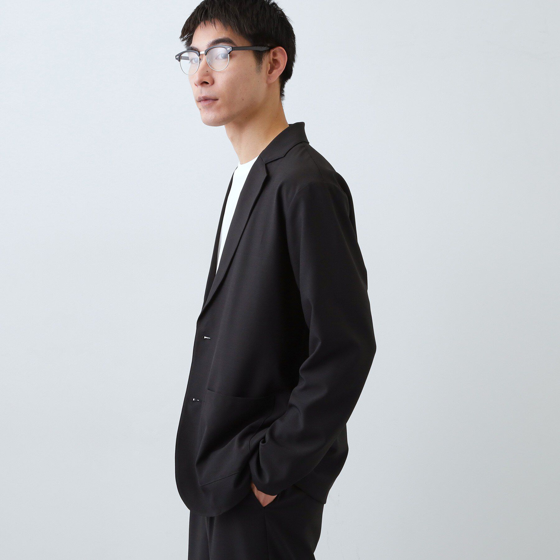 THE SHOP TK「【上下2点セット】ジャケット＋パンツ イージーセットアップ 防シワ／ストレッチ／洗濯機OK」|テーラードジャケット|