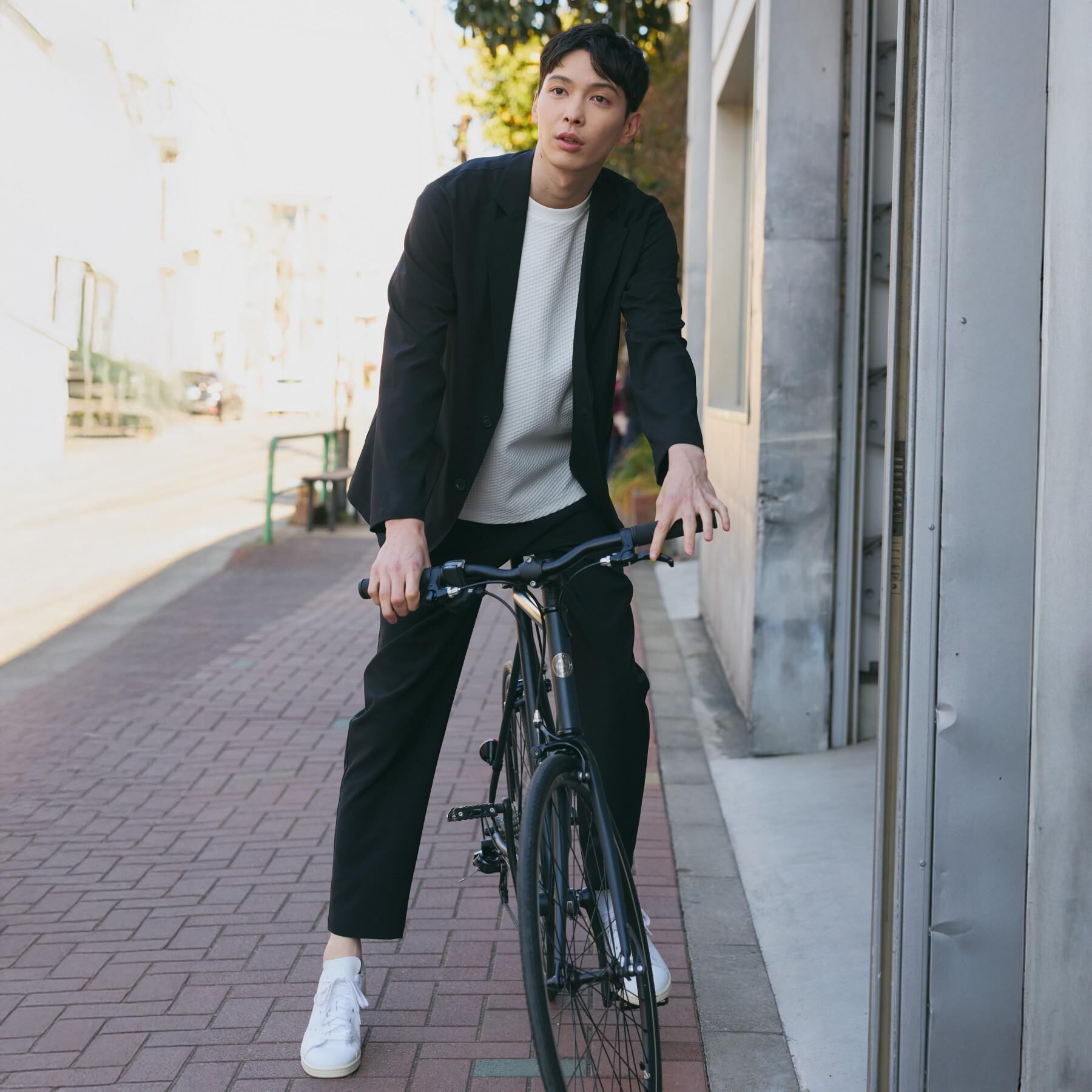 THE SHOP TK「【上下2点セット】ジャケット＋パンツ イージーセットアップ 防シワ／ストレッチ／洗濯機OK」|テーラードジャケット|