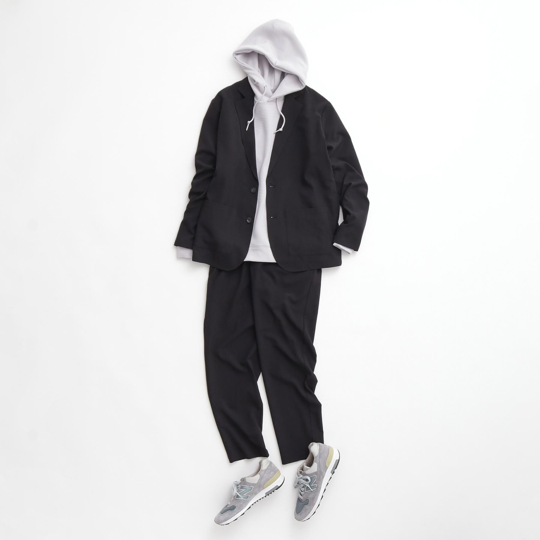 THE SHOP TK「【上下2点セット】ジャケット＋パンツ イージーセットアップ 防シワ／ストレッチ／洗濯機OK」|テーラードジャケット|