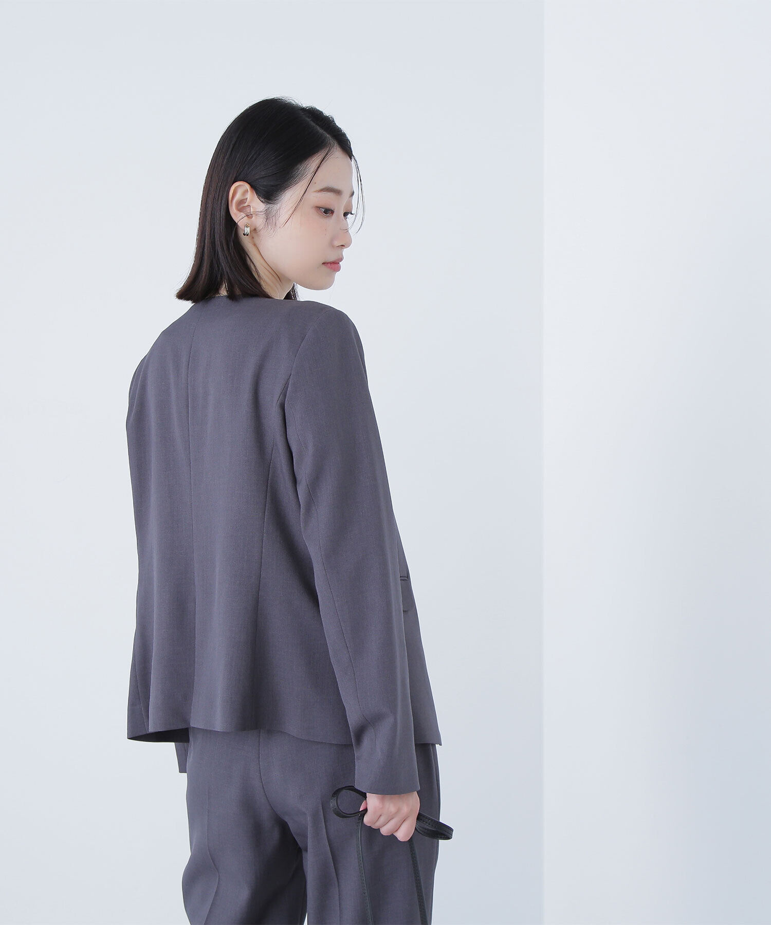  「パウダリーツイルセットアップシリーズ ノーカラージャケット」|その他|