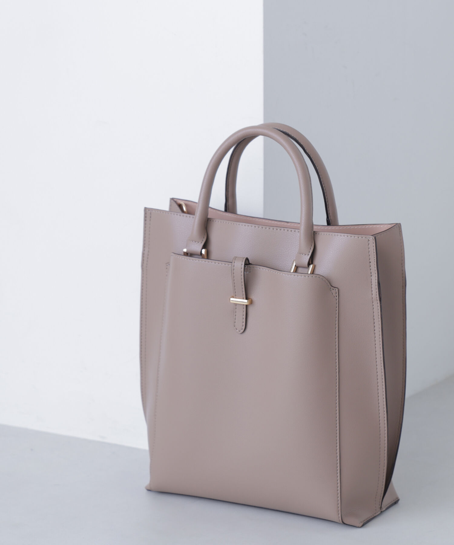  「バーティカルアーバン2wayトートバッグ」|トートバッグ|ベージュ