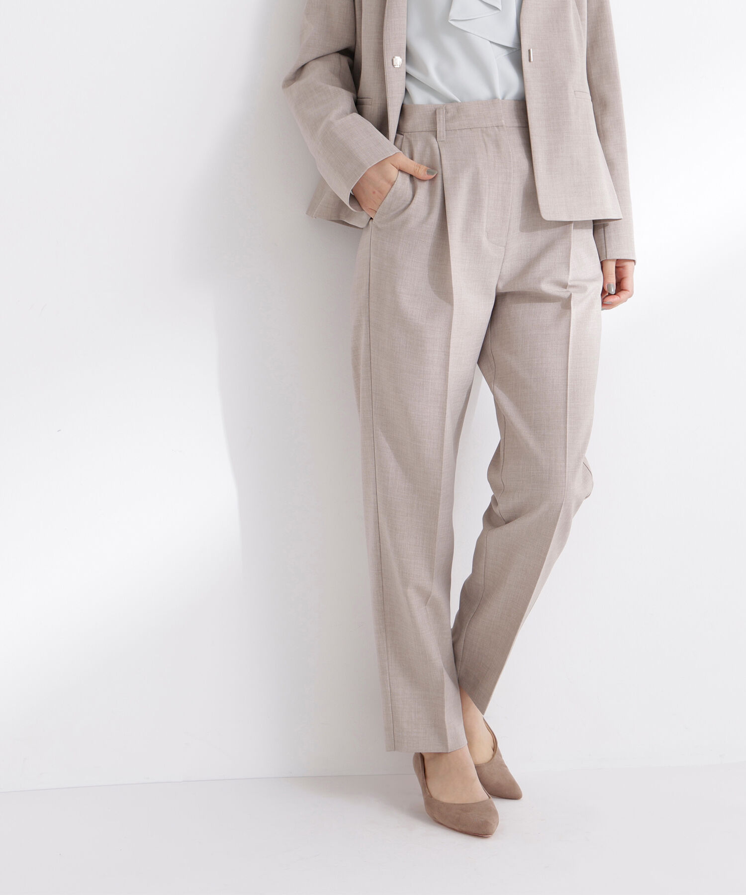  「リネンライク SETUP パンツ」|その他|