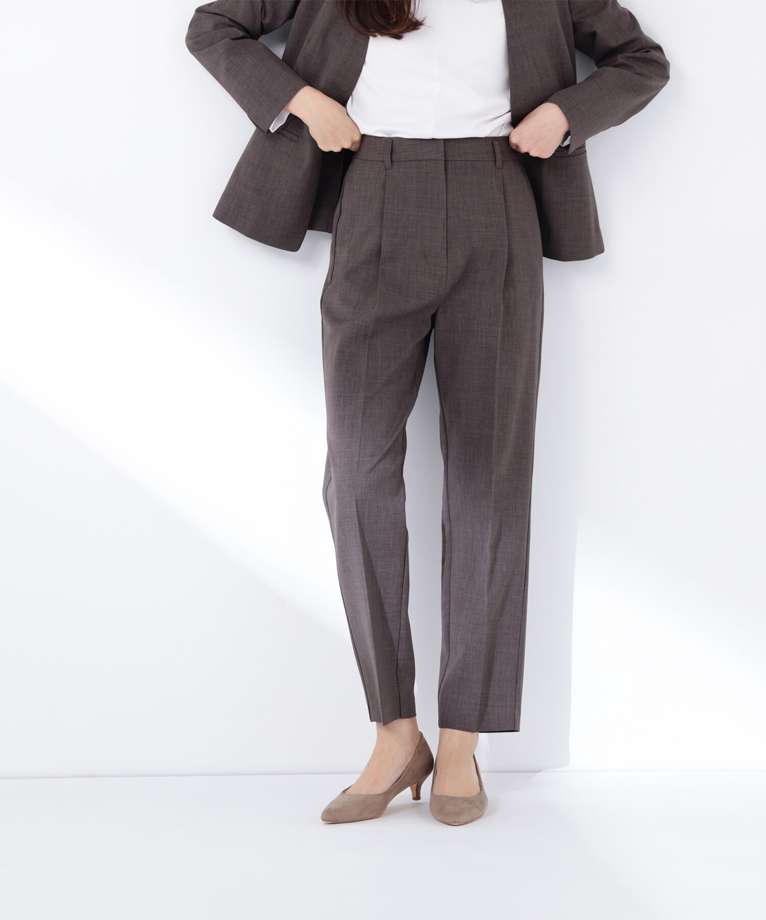  「リネンライク SETUP パンツ」|その他|